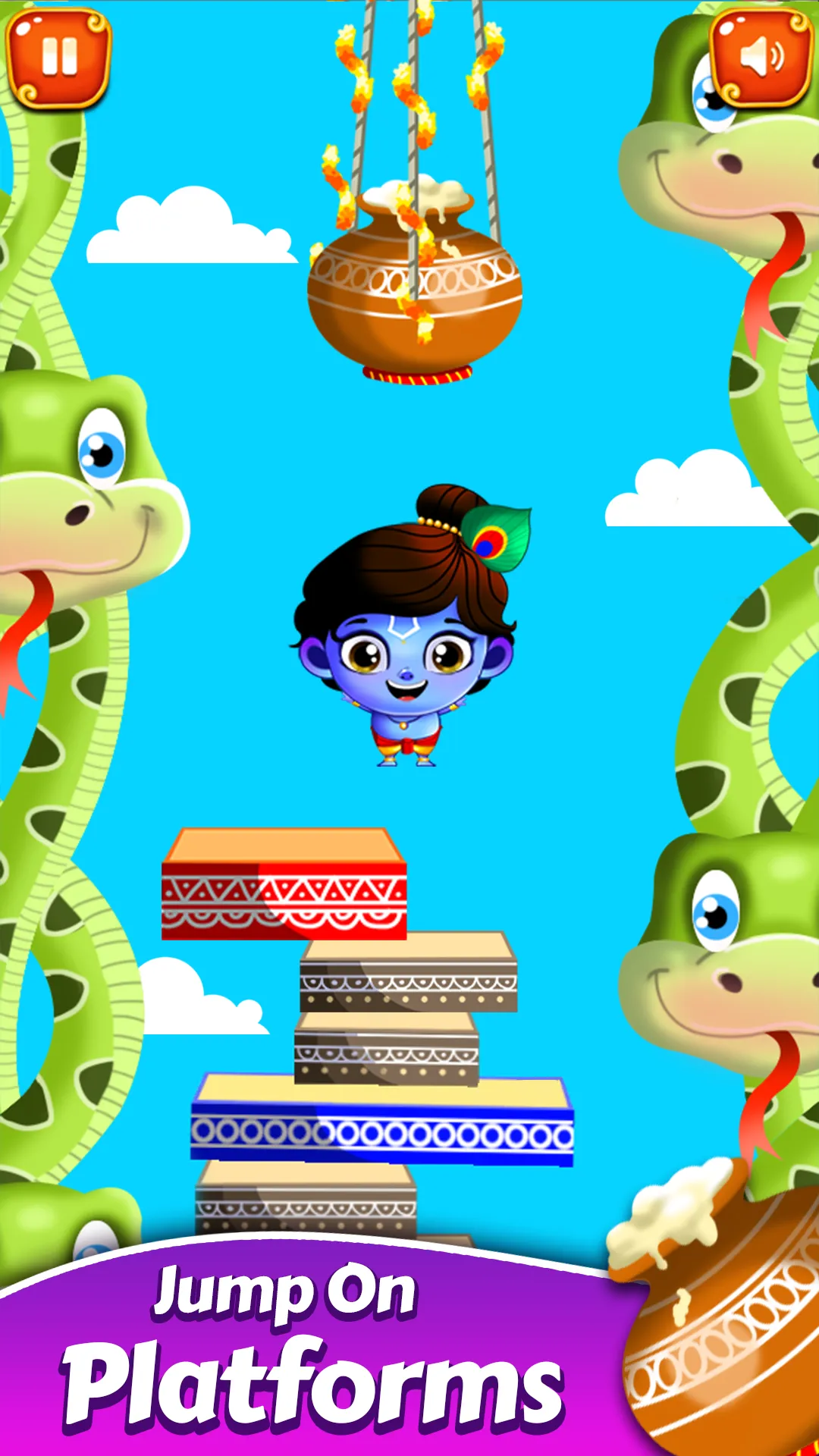 Little Krishna - Jump Tap Game | Indus Appstore | Screenshot