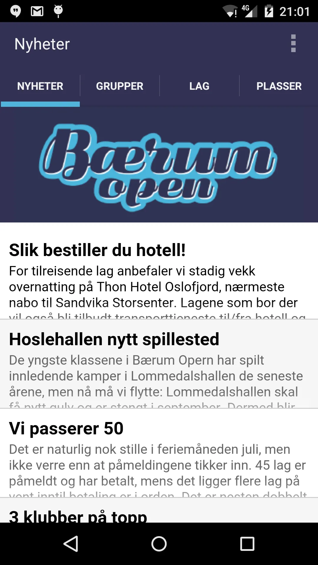 Bærum Open | Indus Appstore | Screenshot