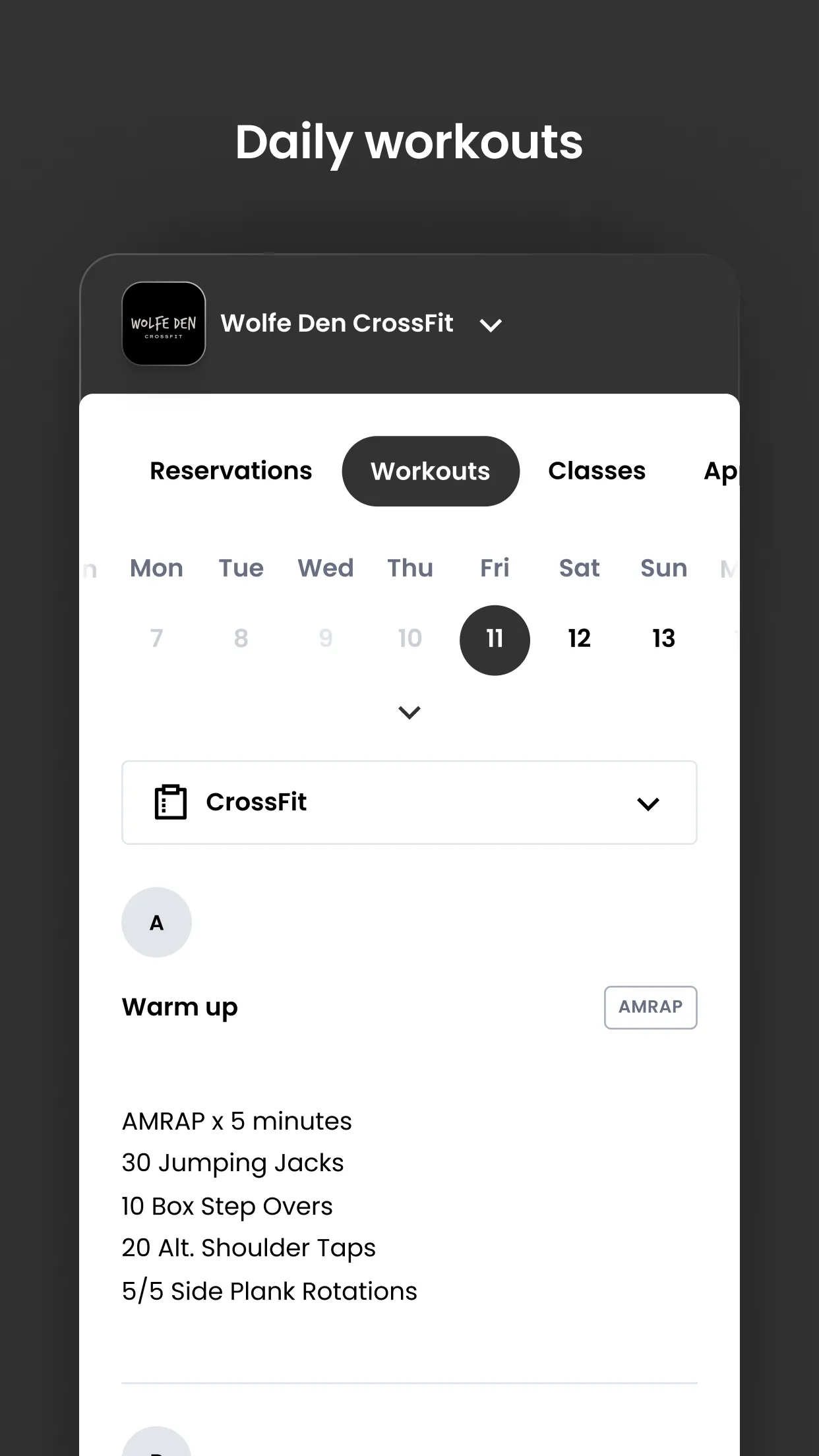 Wolfe Den CrossFit | Indus Appstore | Screenshot