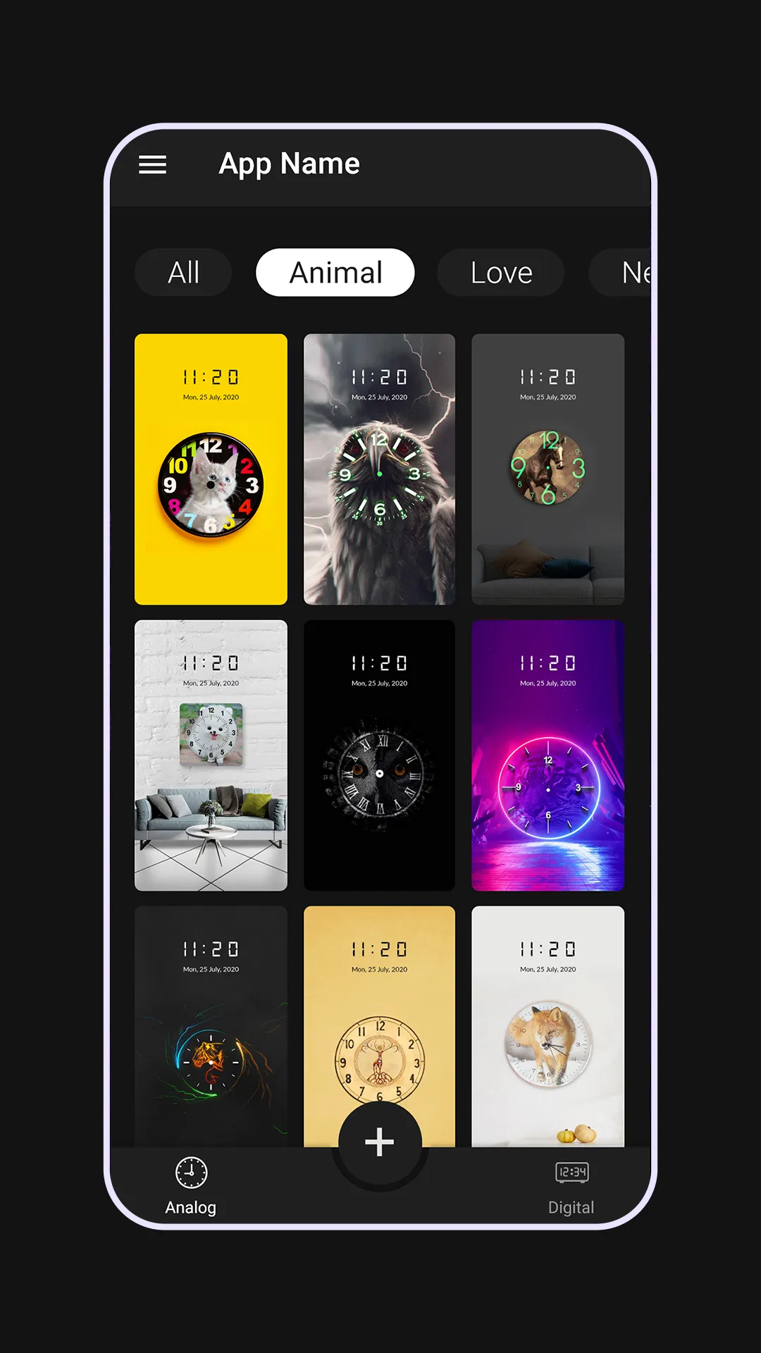 Analog Clock-Digital Wallpaper | Indus Appstore | Screenshot