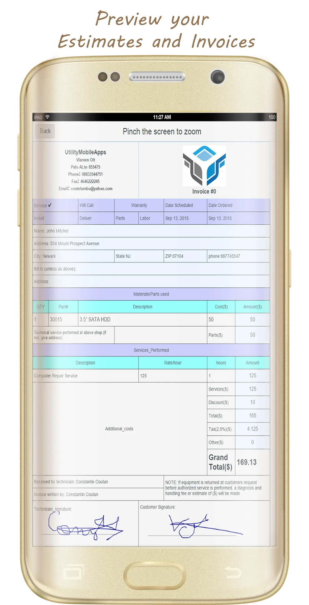 Invoices & Estimates | Indus Appstore | Screenshot