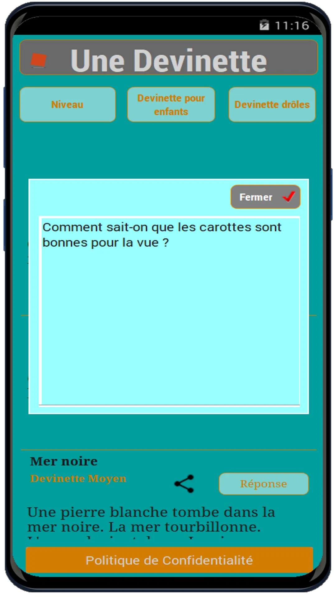 Une Devinette | Indus Appstore | Screenshot