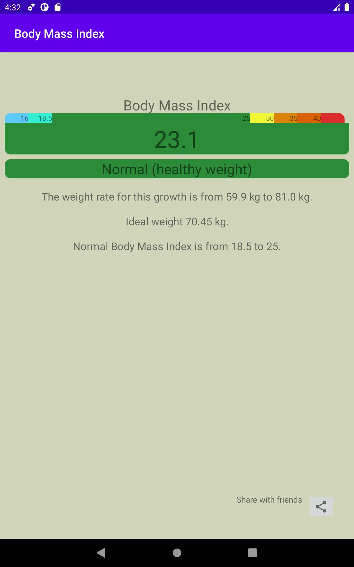 Body Mass Index | Indus Appstore | Screenshot