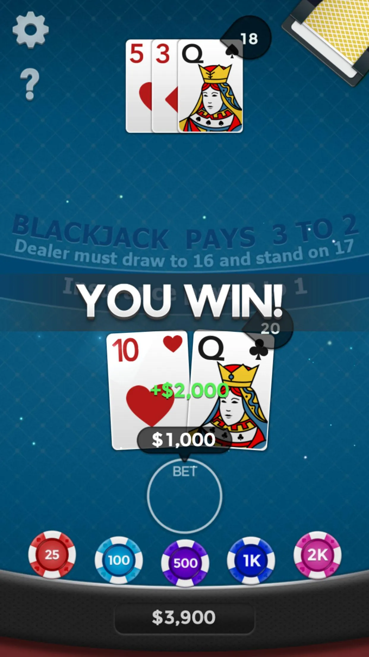 Blackjack 21 | Indus Appstore | Screenshot