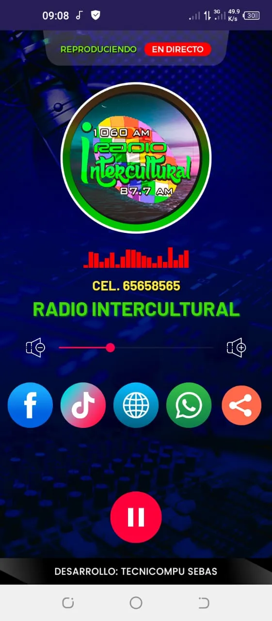 RADIO INTERCULTURAL | Indus Appstore | Screenshot