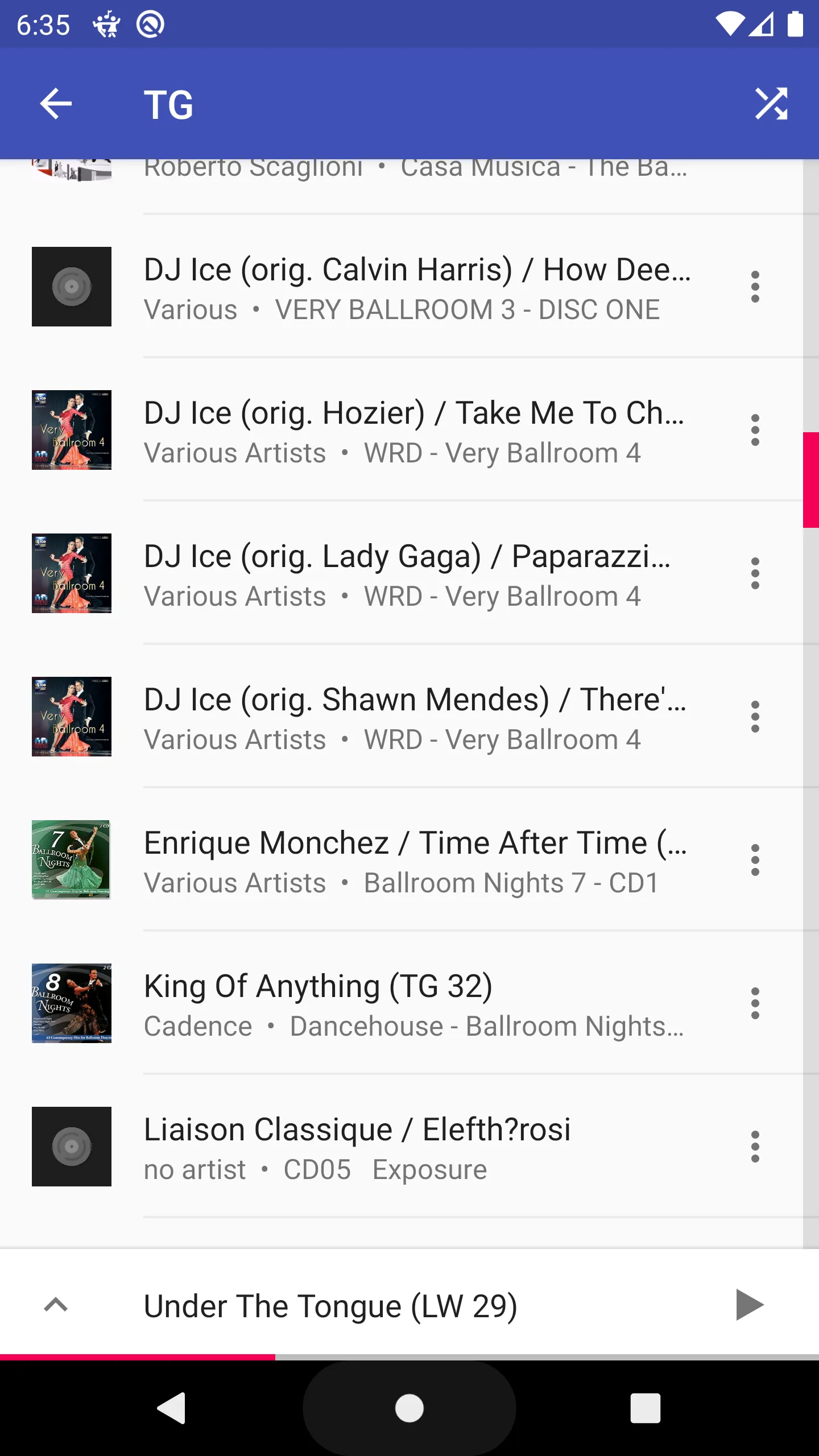 Ballroom Music Player | Indus Appstore | Screenshot