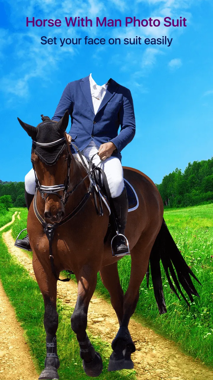 Horse With Man Photo Suit | Indus Appstore | Screenshot