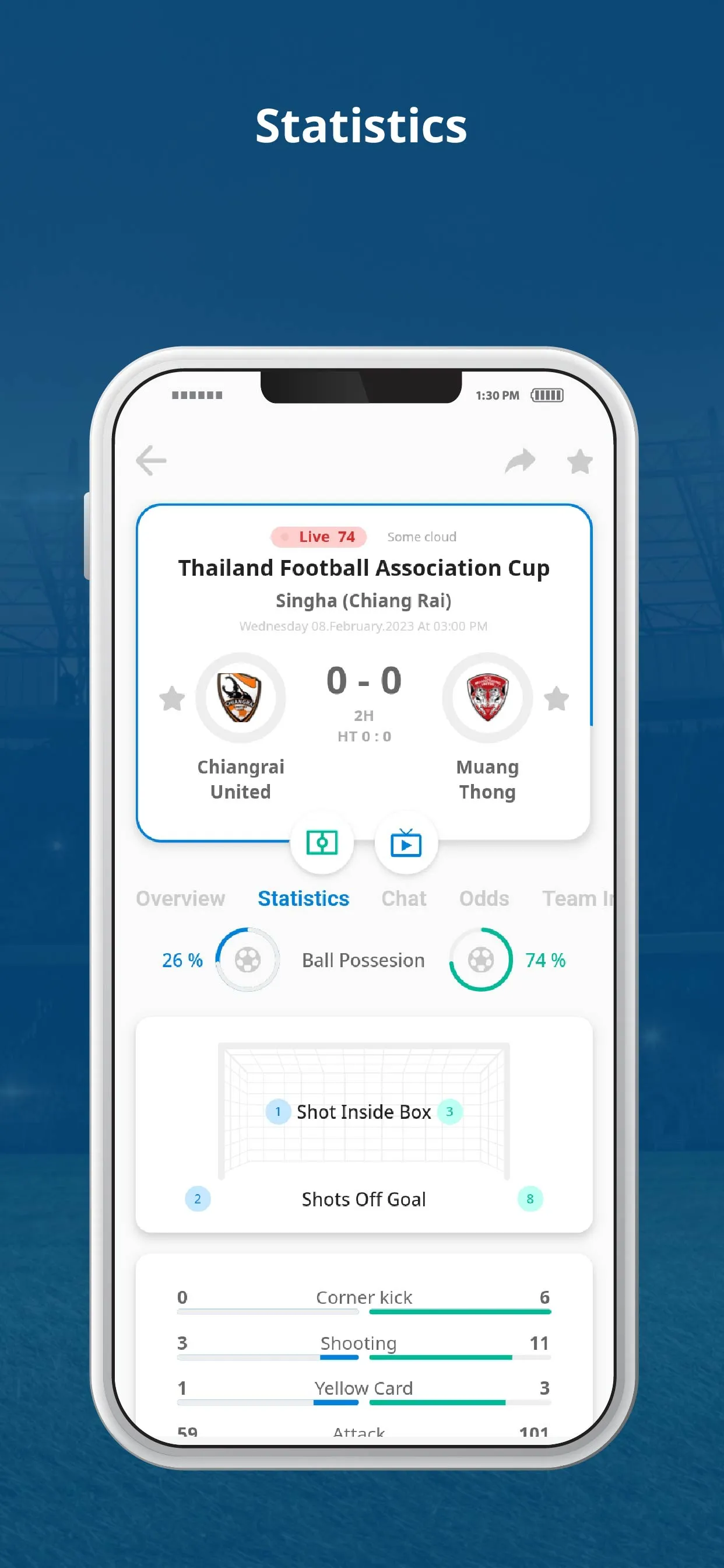 OneScore - Live Sports Scores | Indus Appstore | Screenshot