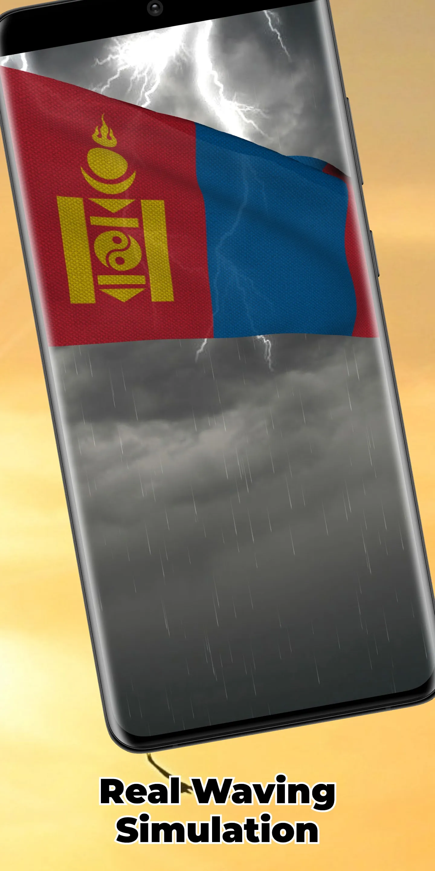 Mongolia Flag Live Wallpaper | Indus Appstore | Screenshot