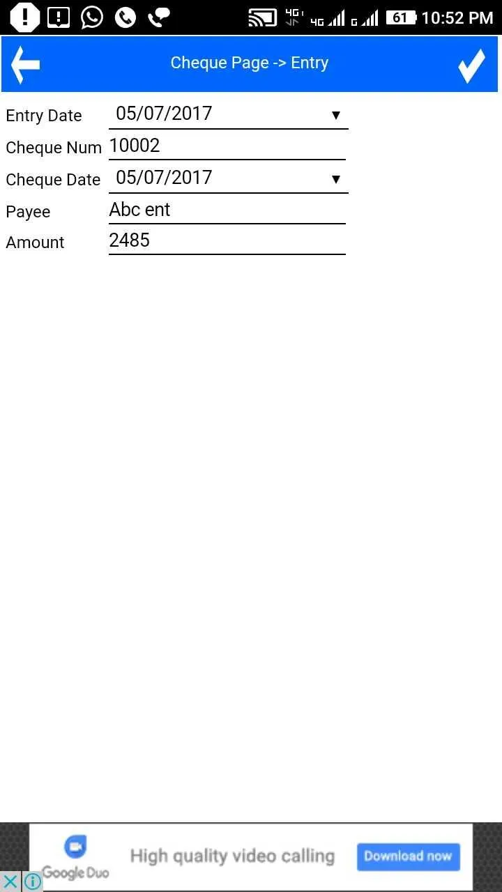 Cheque Printing Software | Indus Appstore | Screenshot