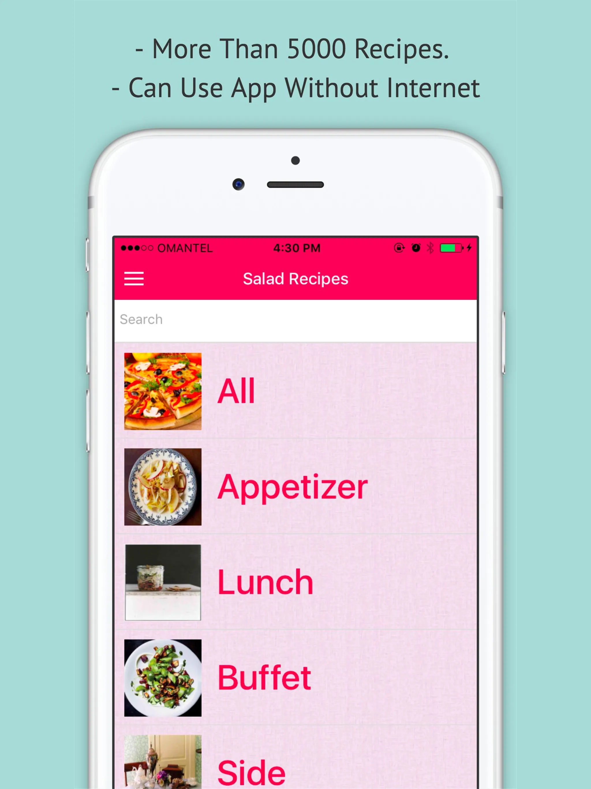 Salad Recipes - Offline Recipe | Indus Appstore | Screenshot