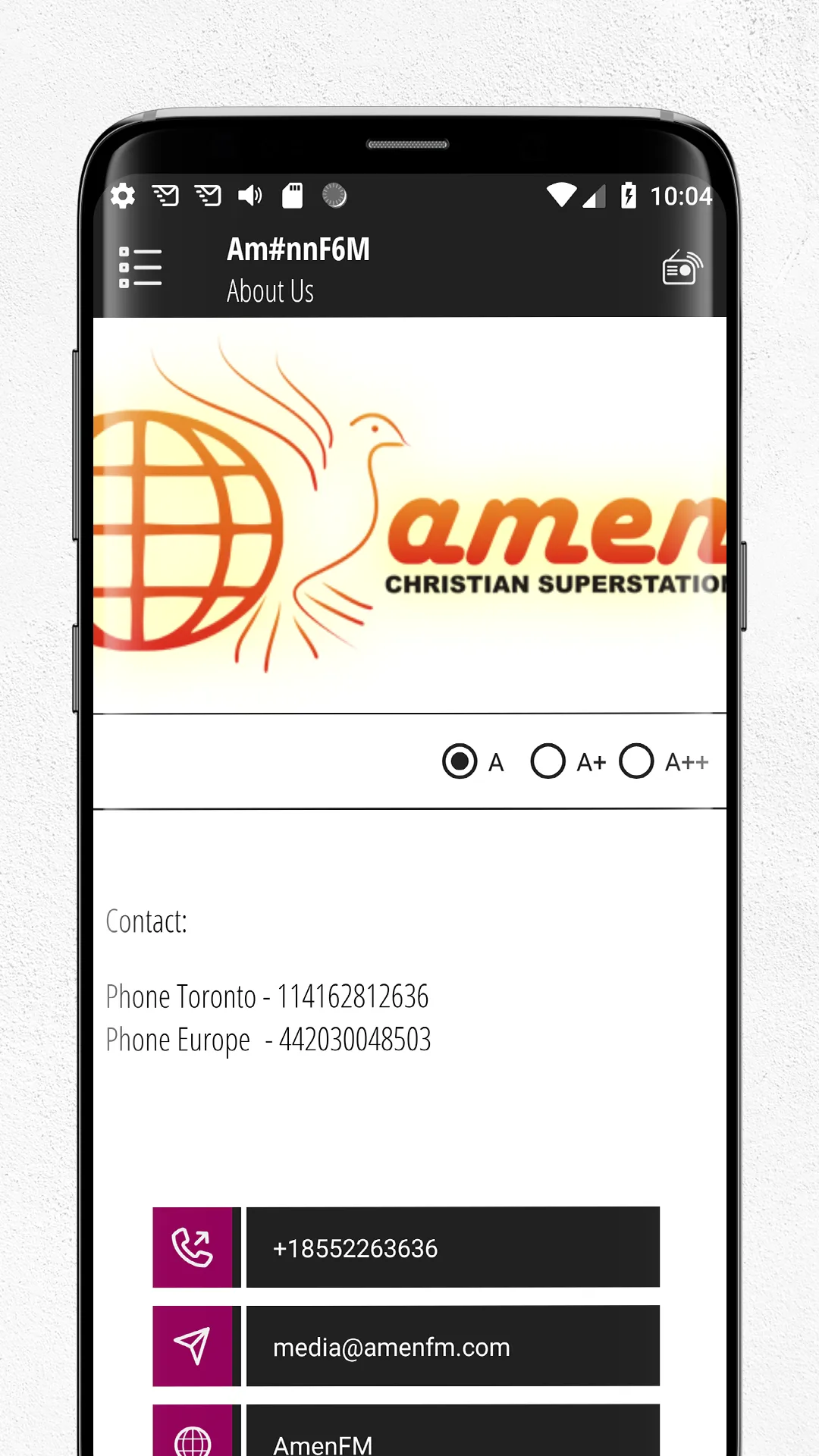 AmenFm | Indus Appstore | Screenshot