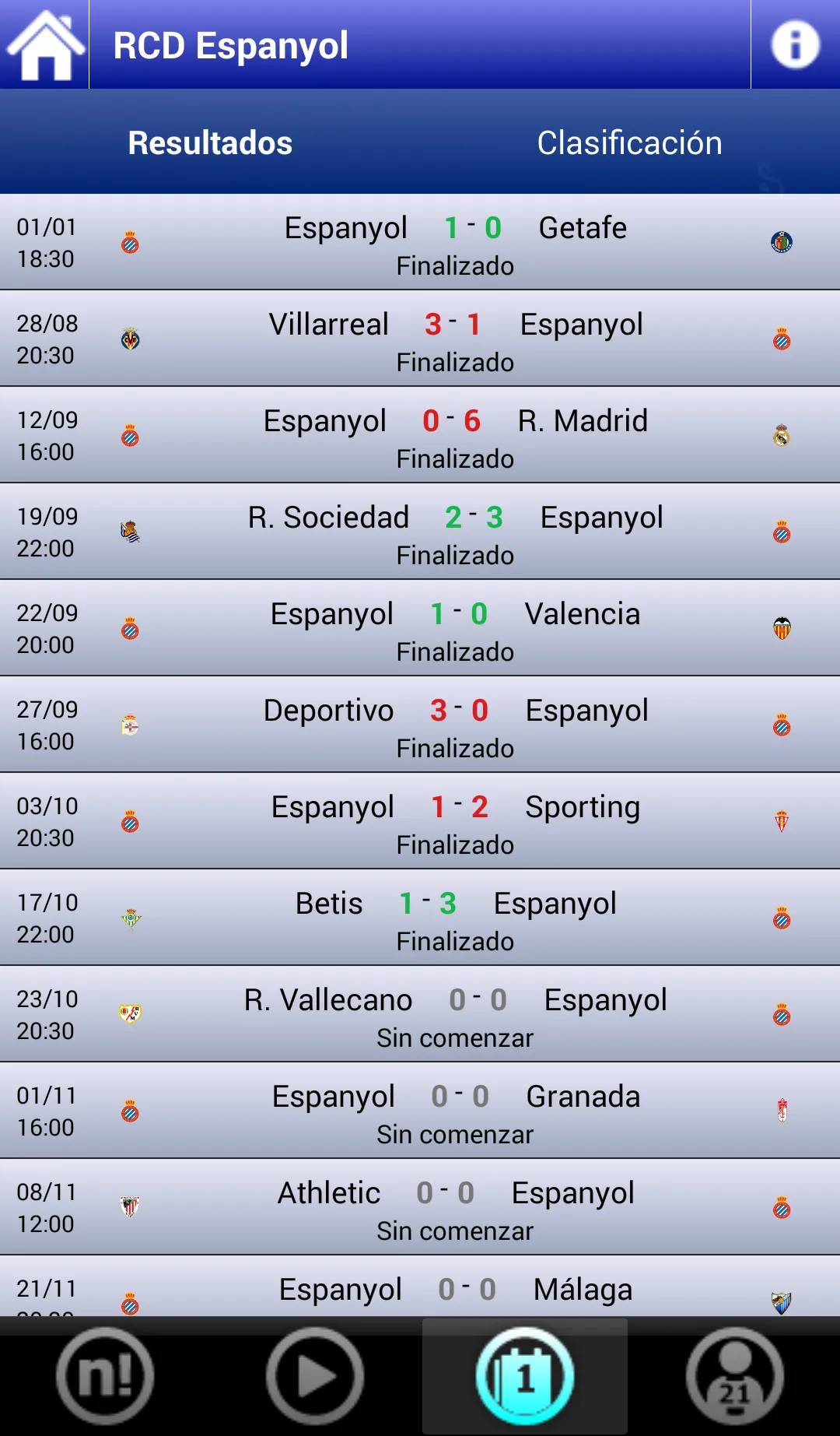 RCD Espanyol App | Indus Appstore | Screenshot