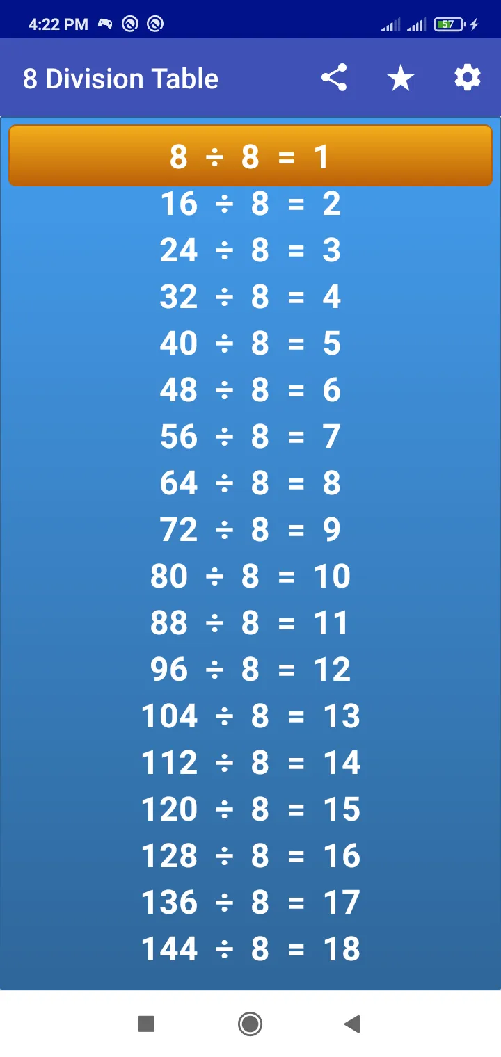 Division Tables | Indus Appstore | Screenshot