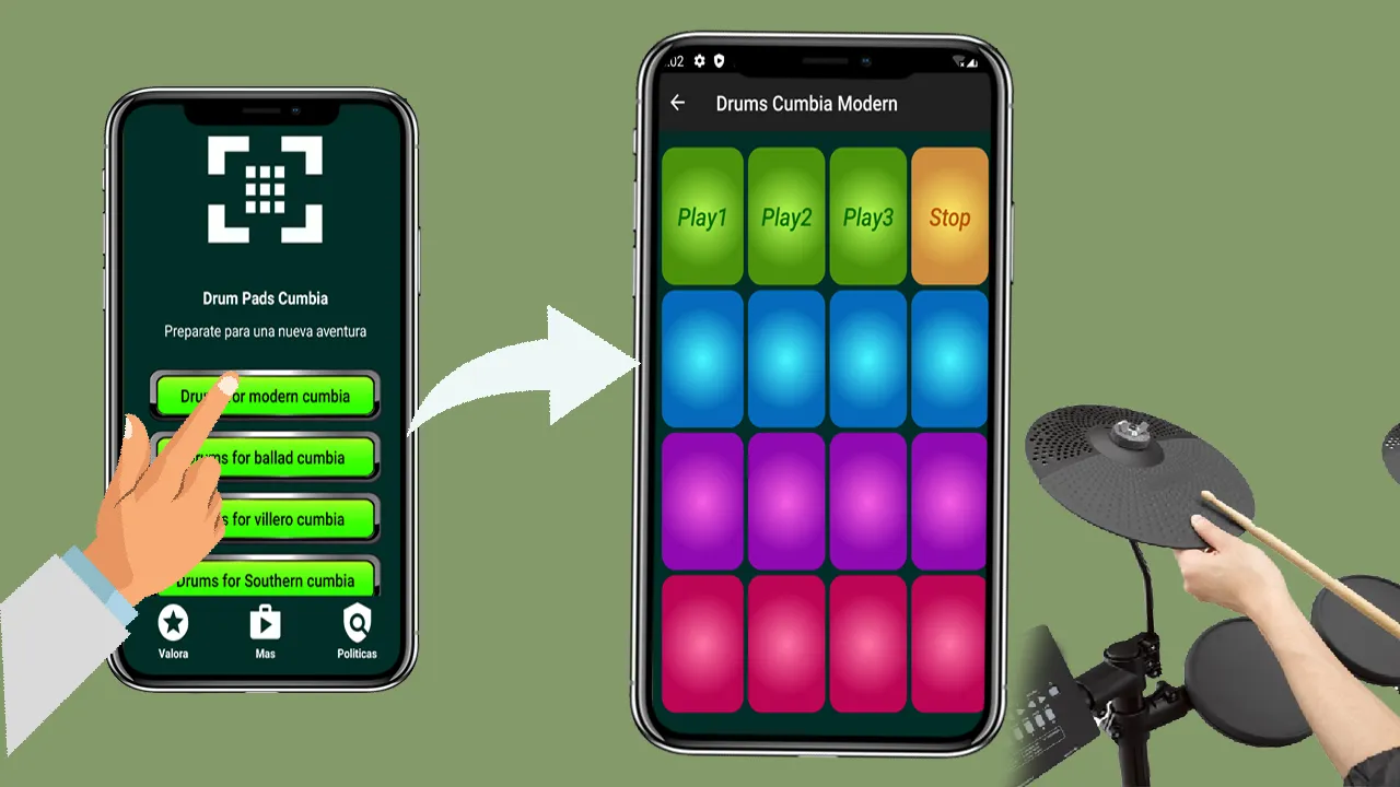 drum pads cumbia | Indus Appstore | Screenshot