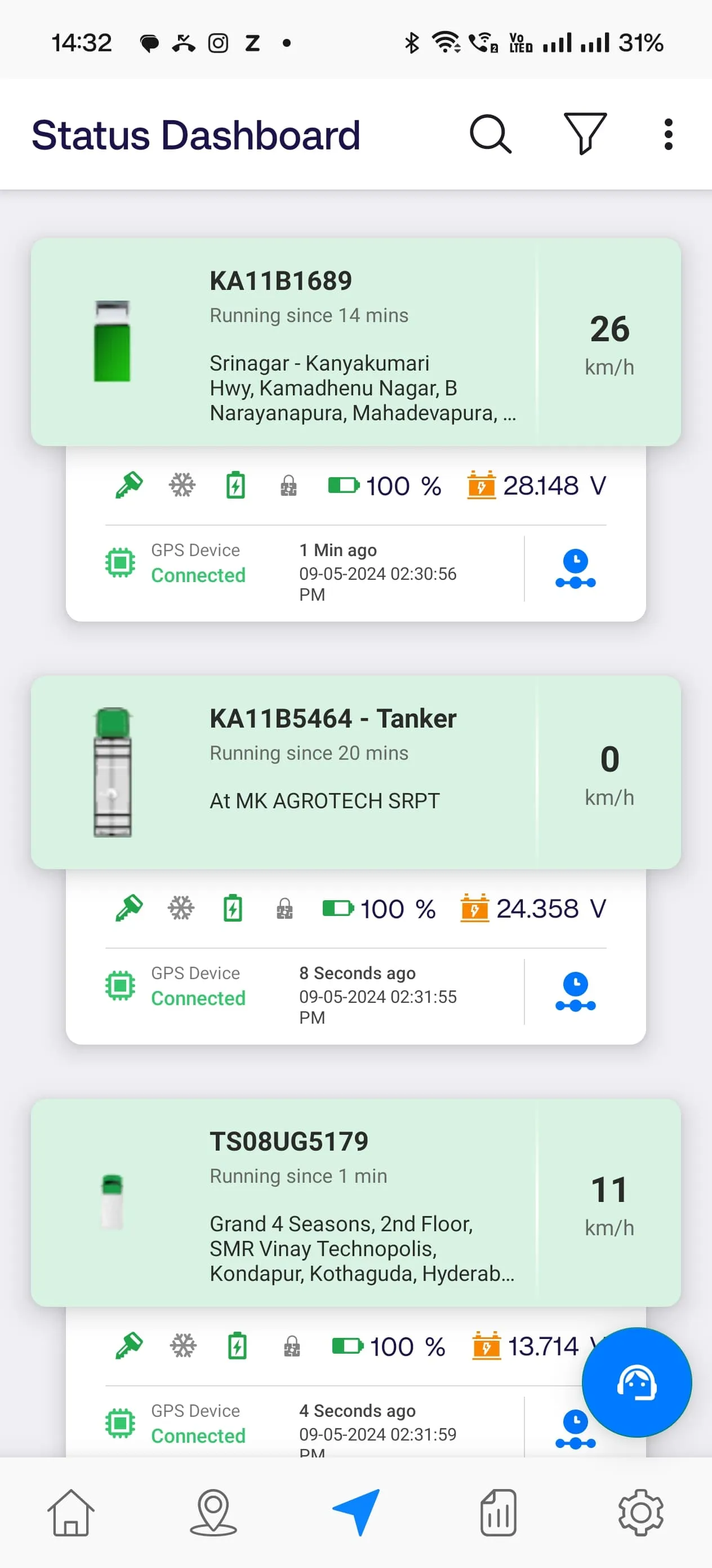 OpsPod Fleet Connect | Indus Appstore | Screenshot