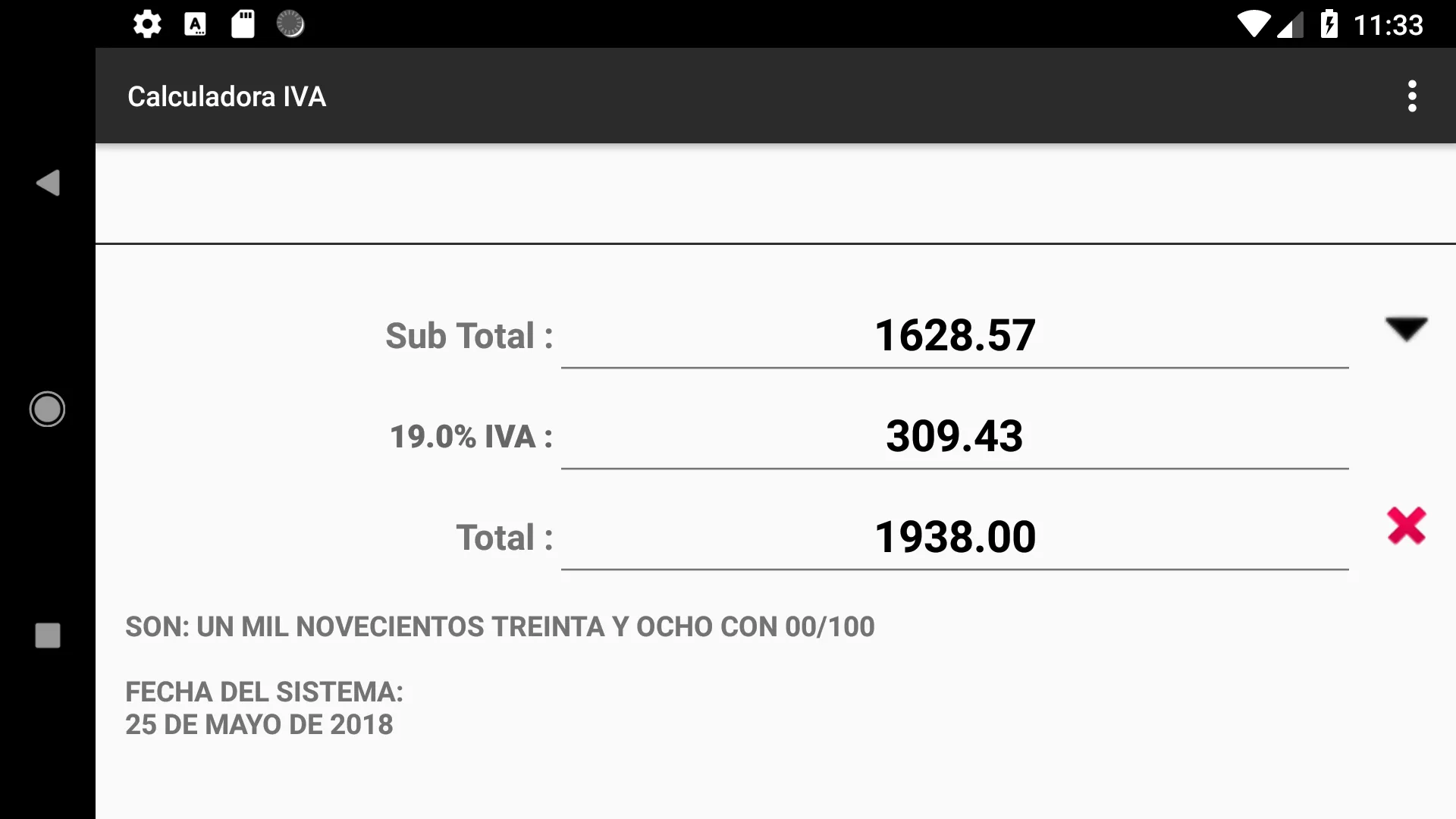 Calculadora IVA | Indus Appstore | Screenshot