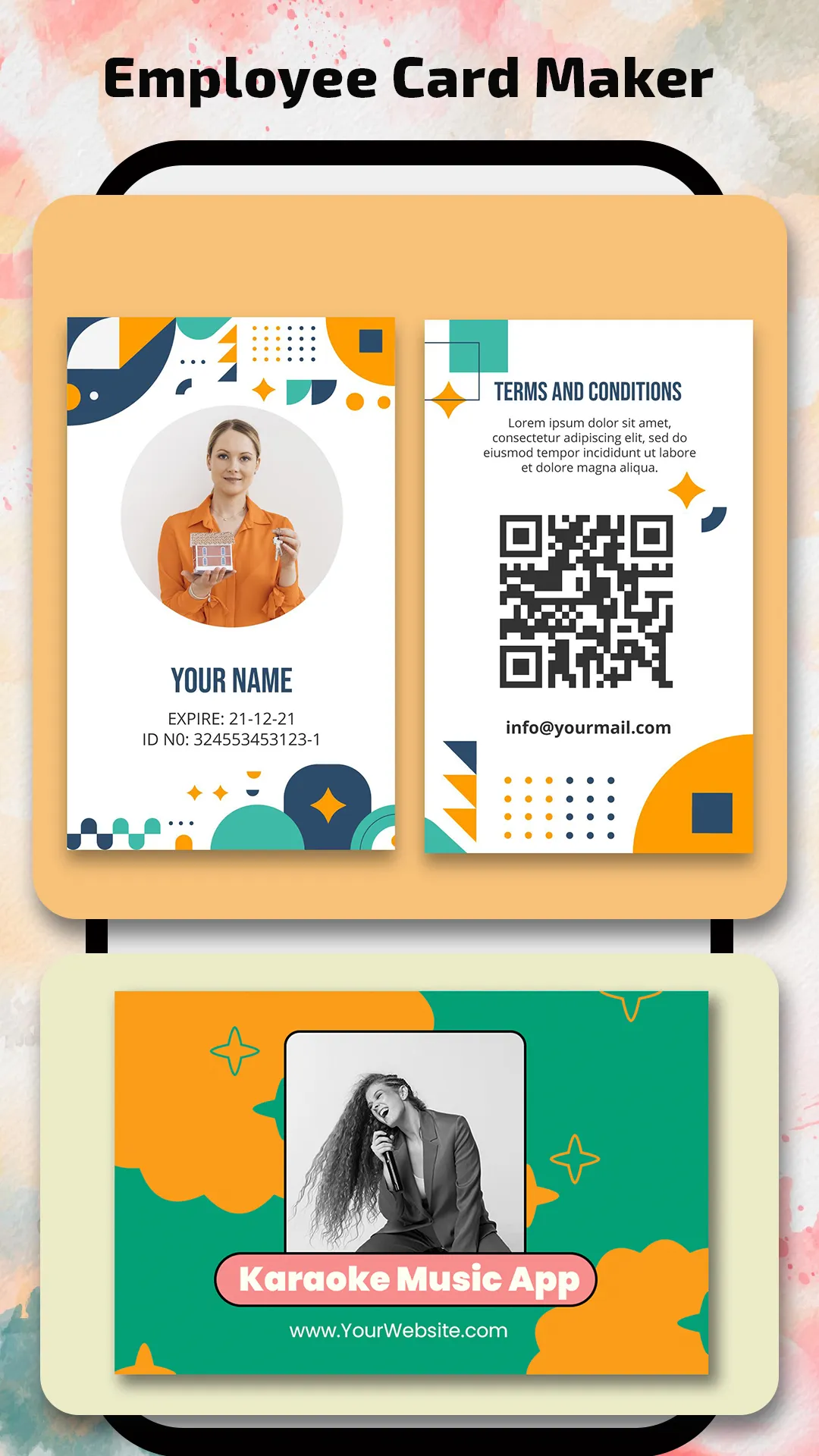 Employee Card Maker | Indus Appstore | Screenshot