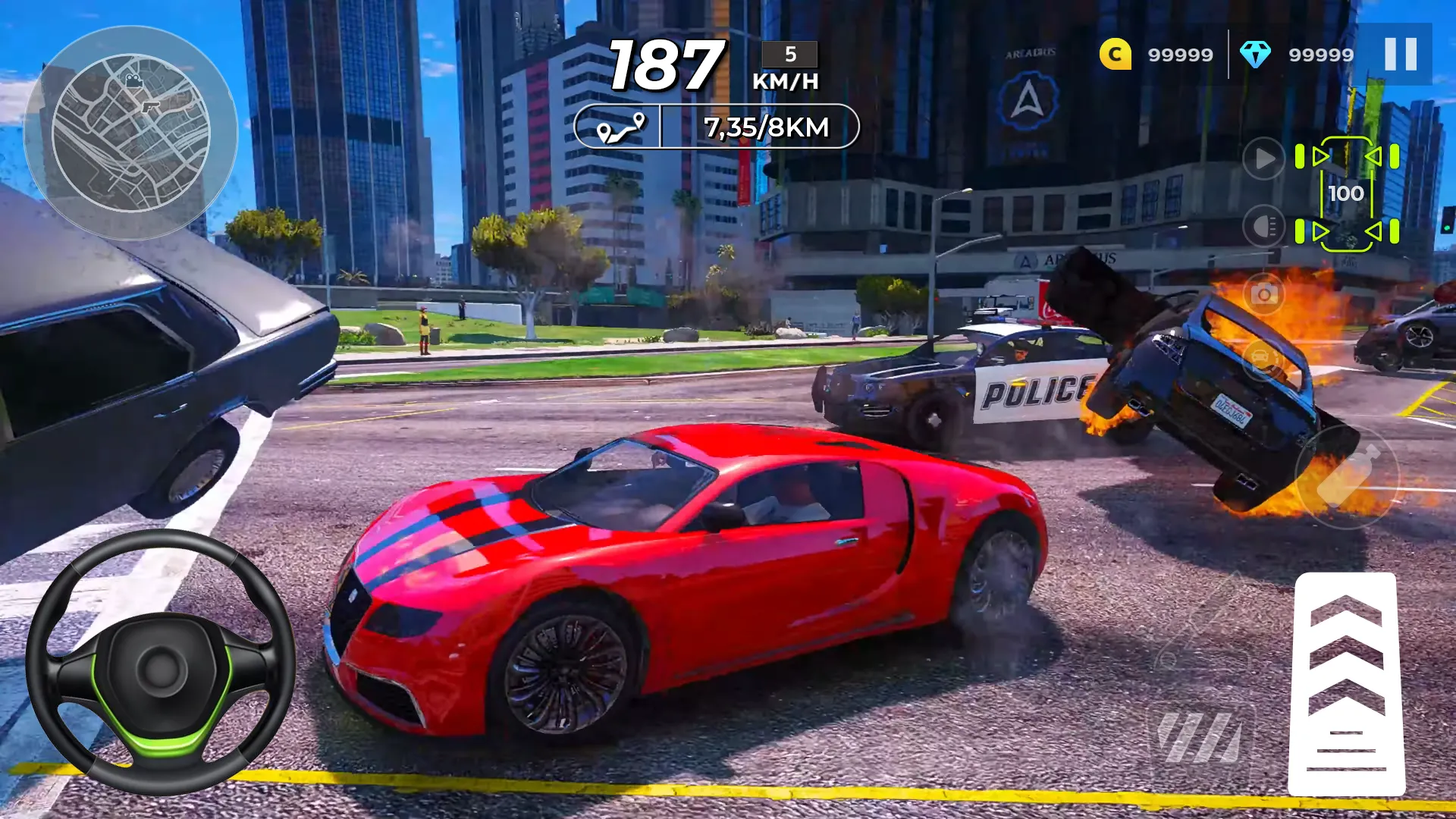 Street Racing Car: Night Vegas | Indus Appstore | Screenshot