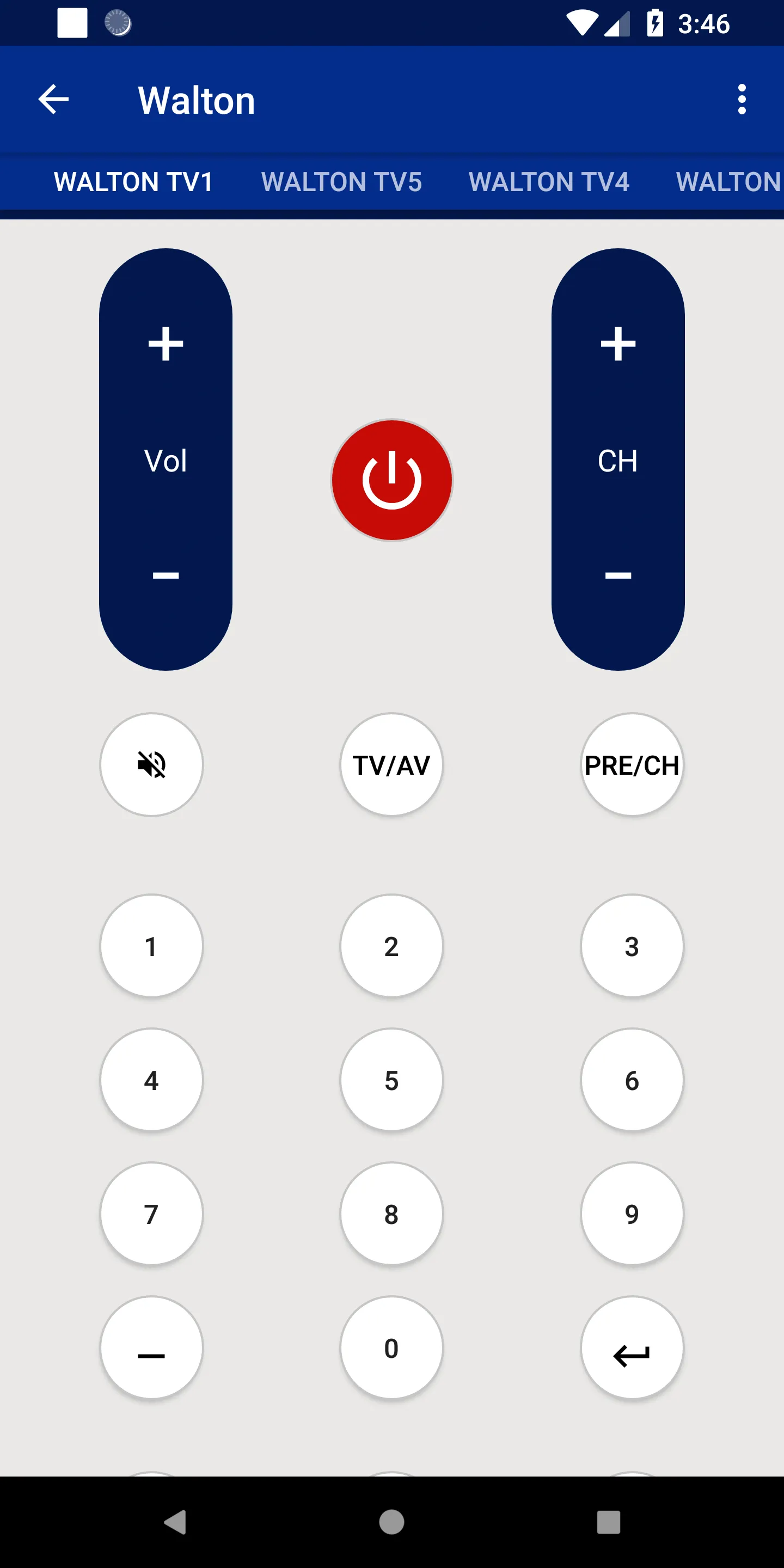 Walton TV Remote | Indus Appstore | Screenshot