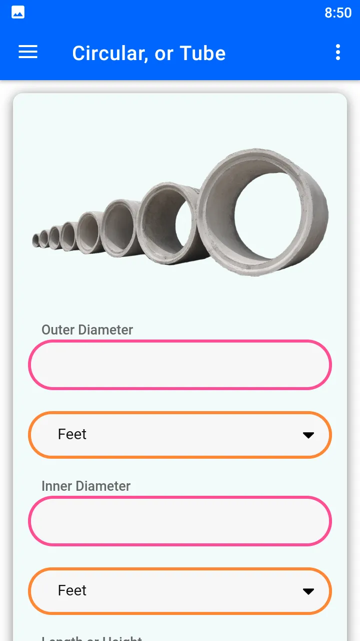 Concrete Mixing Calculator | Indus Appstore | Screenshot