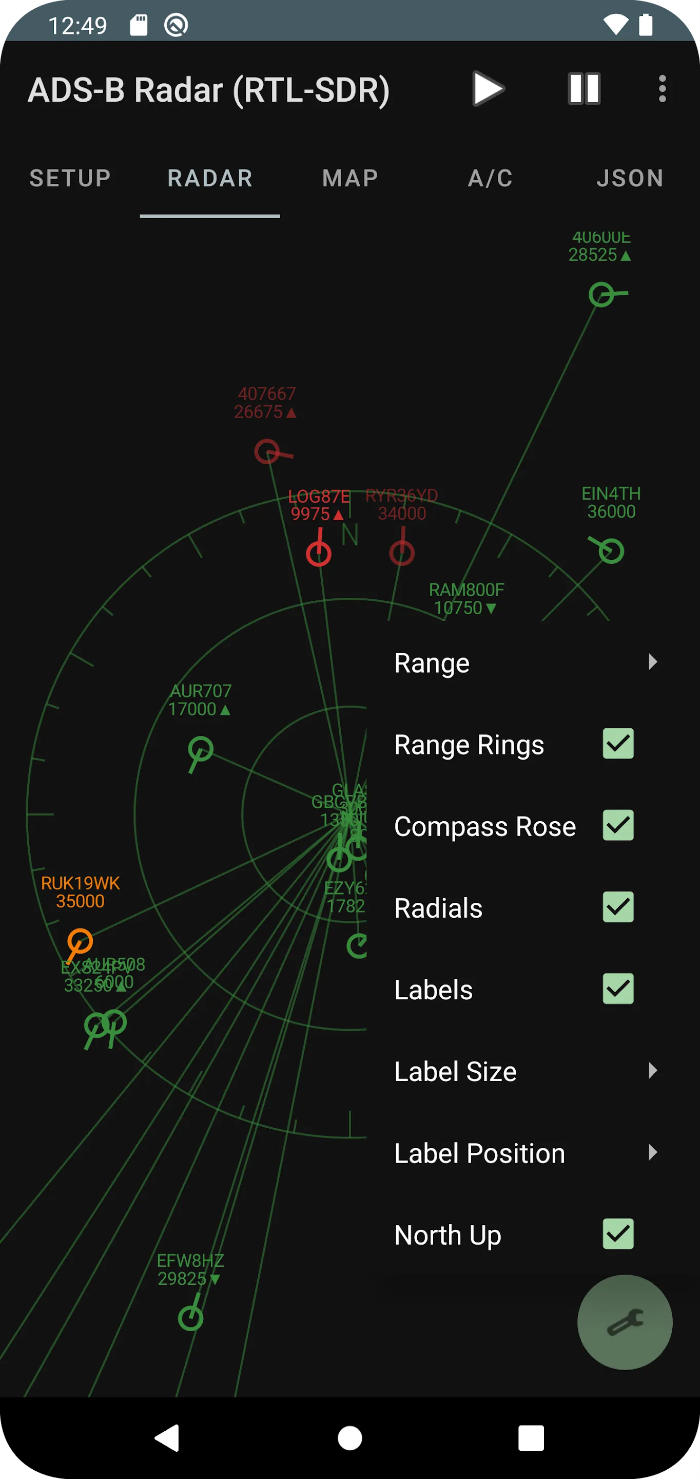 ADS-B Radar (RTL-SDR) | Indus Appstore | Screenshot