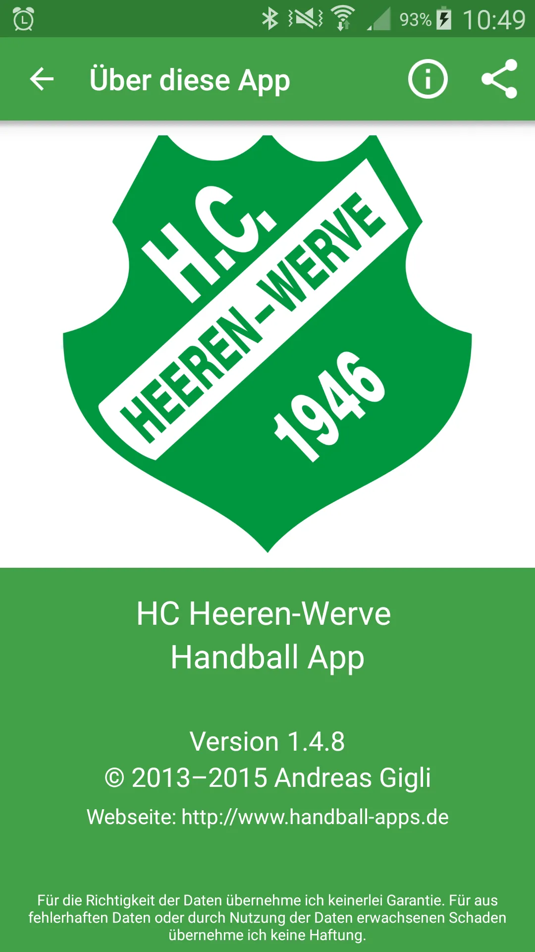 HC Heeren-Werve | Indus Appstore | Screenshot