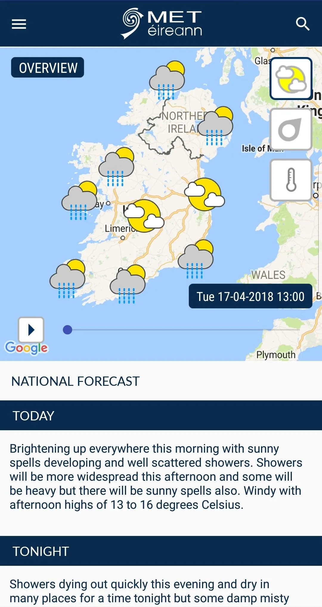 Met Éireann | Indus Appstore | Screenshot