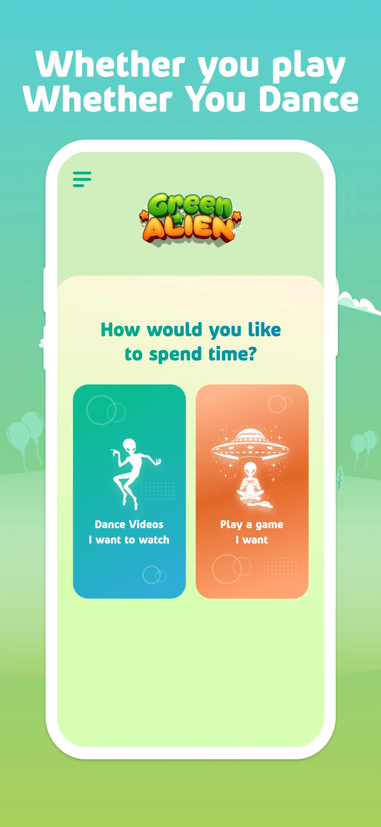 The green alien dance | Indus Appstore | Screenshot