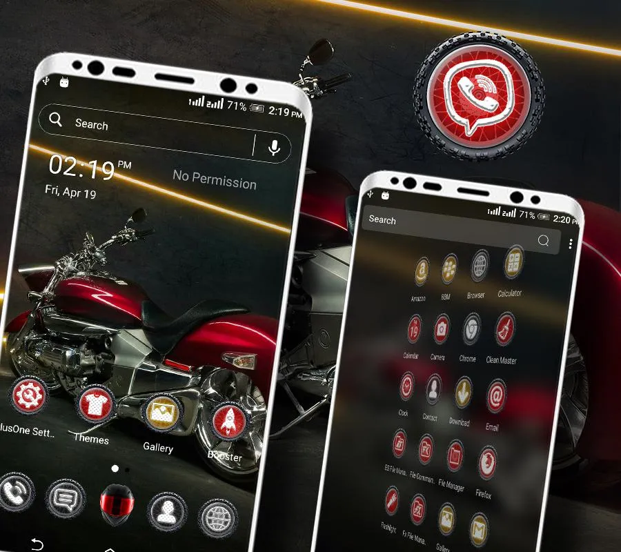 Red Bike Launcher Theme | Indus Appstore | Screenshot