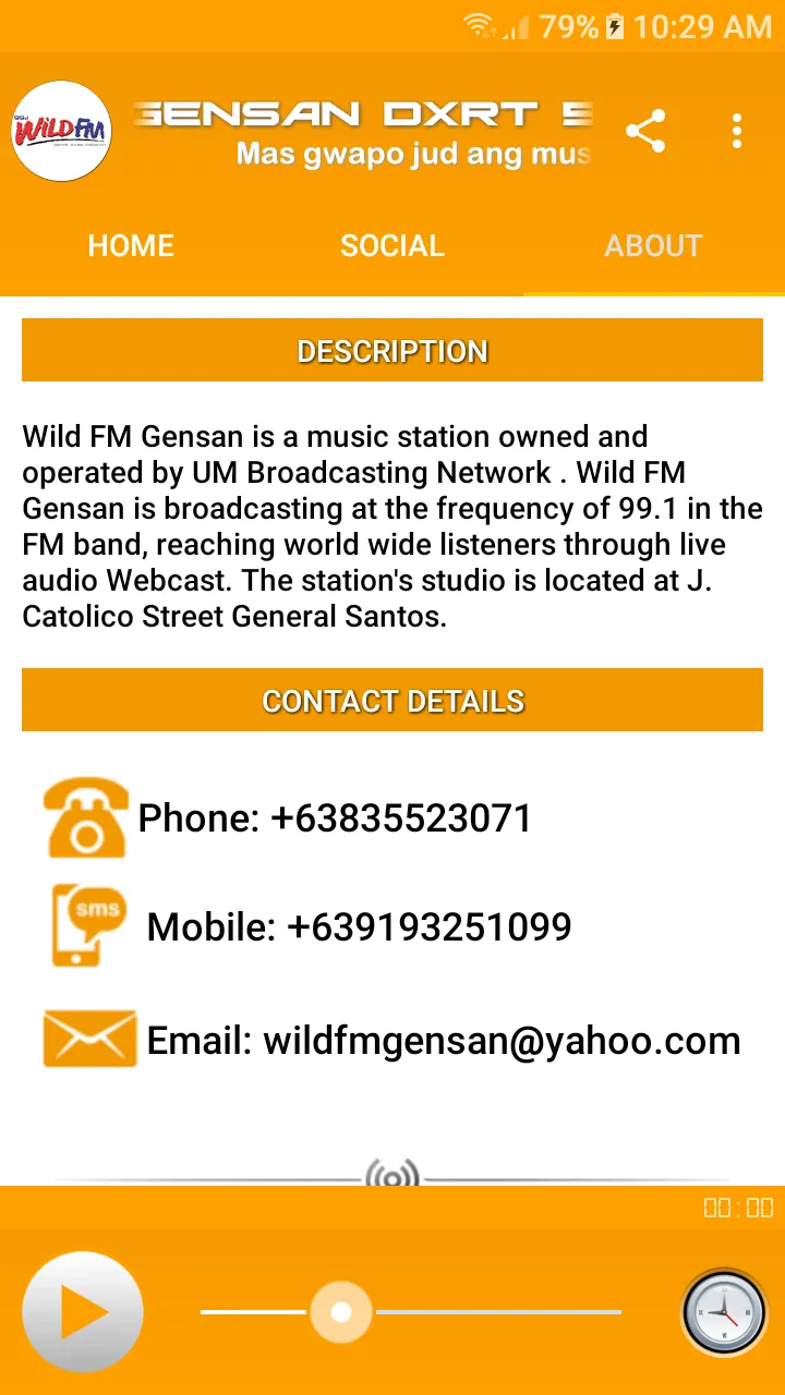 Wild FM Gensan 99.1 | Indus Appstore | Screenshot