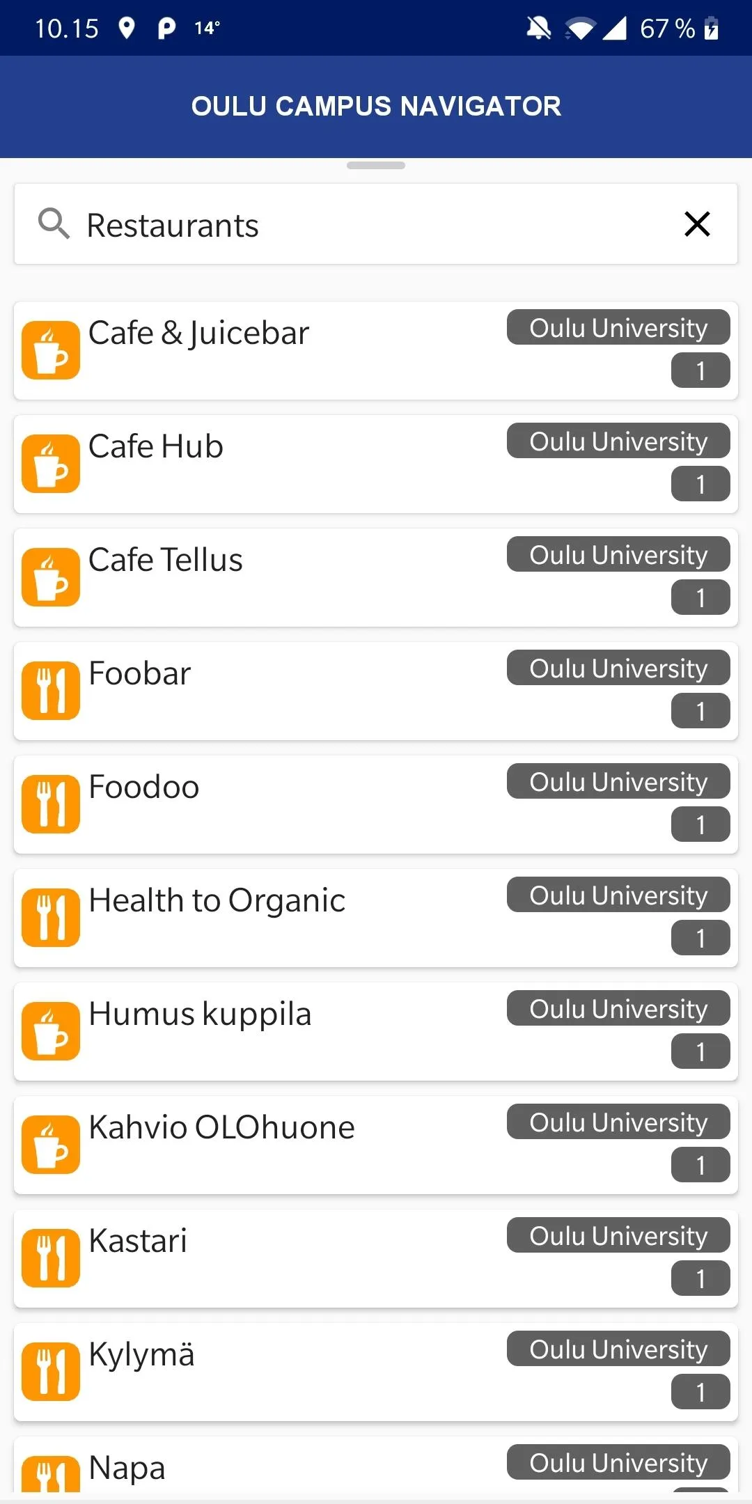 Oulu Campus Navigator | Indus Appstore | Screenshot