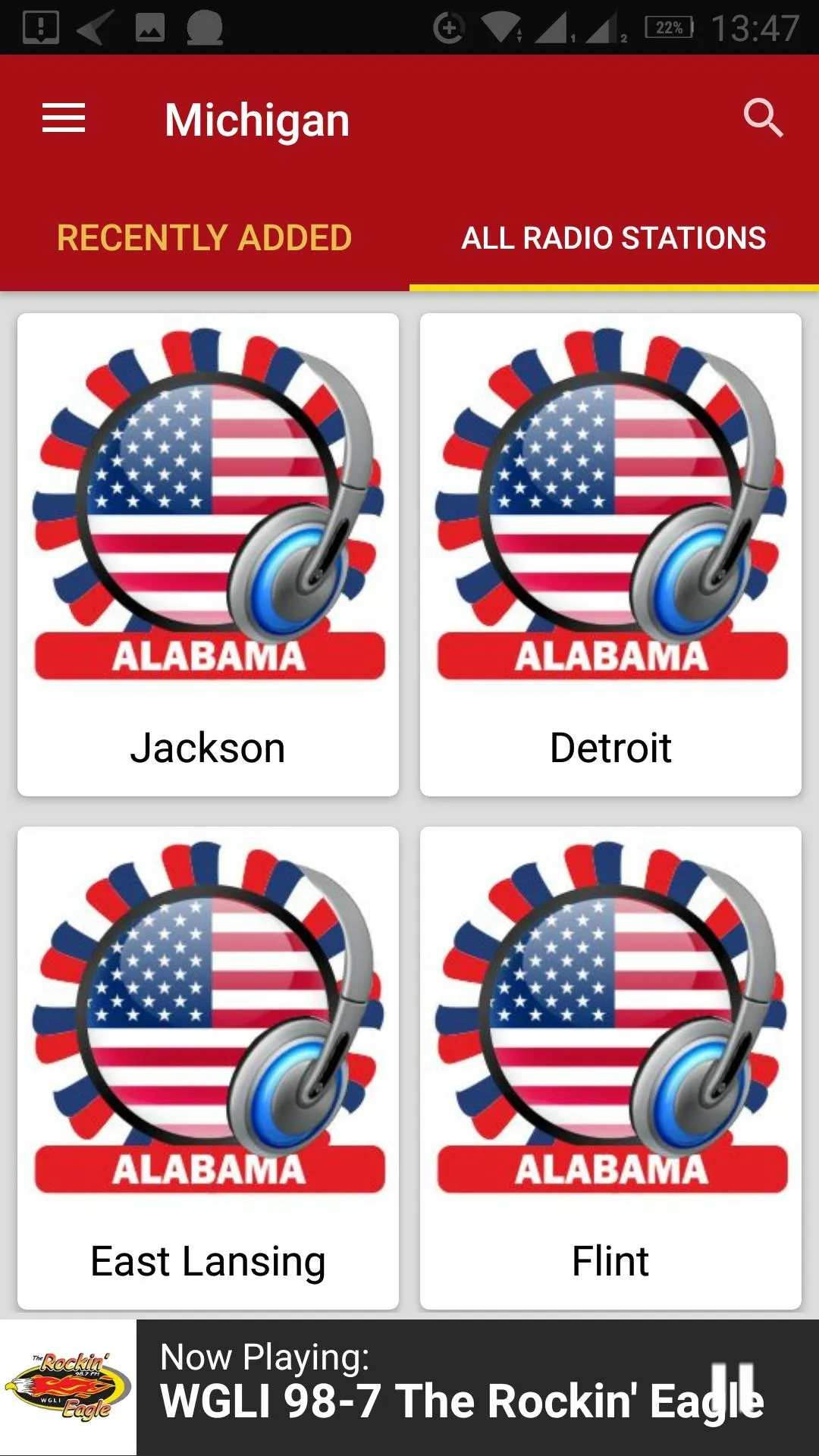 Michigan Radio Stations - USA | Indus Appstore | Screenshot