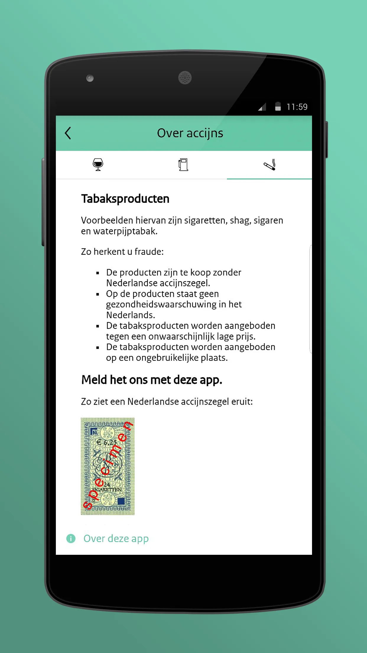 Meldpunt Accijnsfraude | Indus Appstore | Screenshot