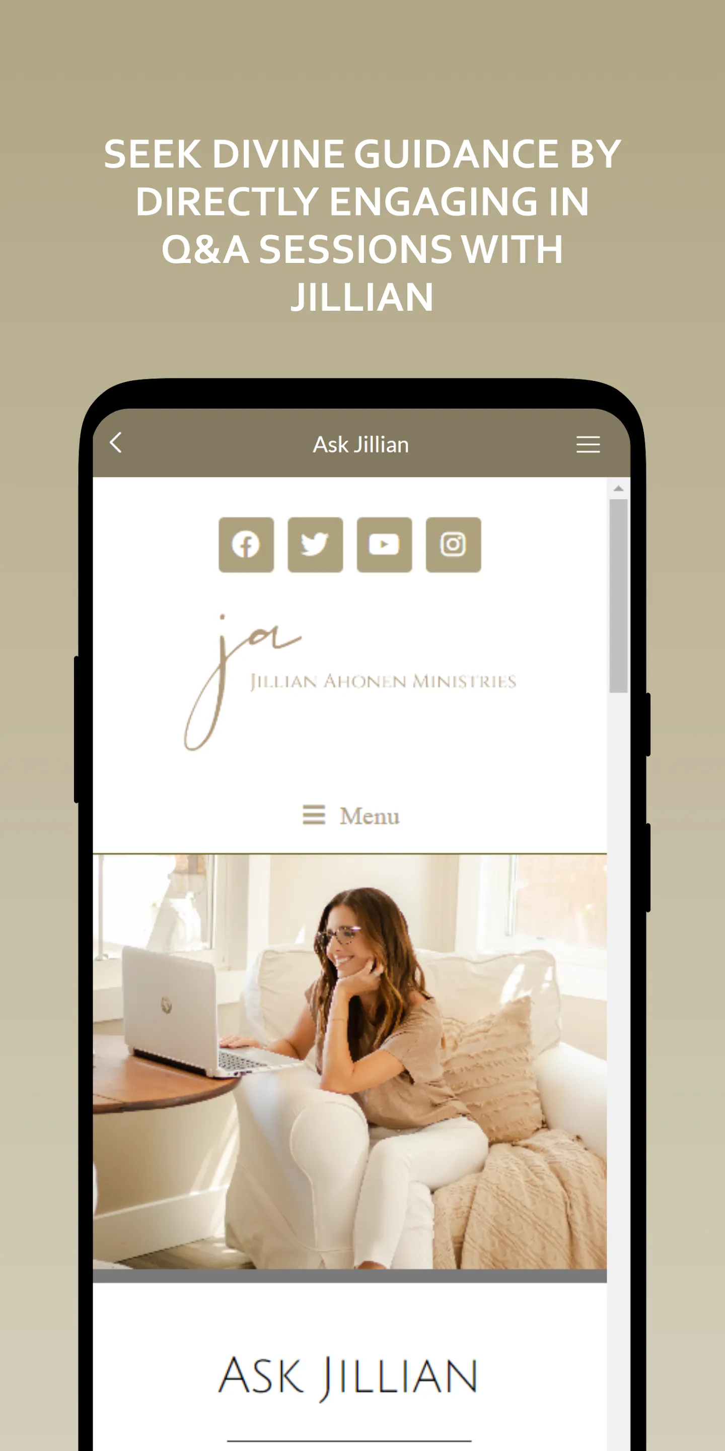 Jillian Ahonen Ministries | Indus Appstore | Screenshot