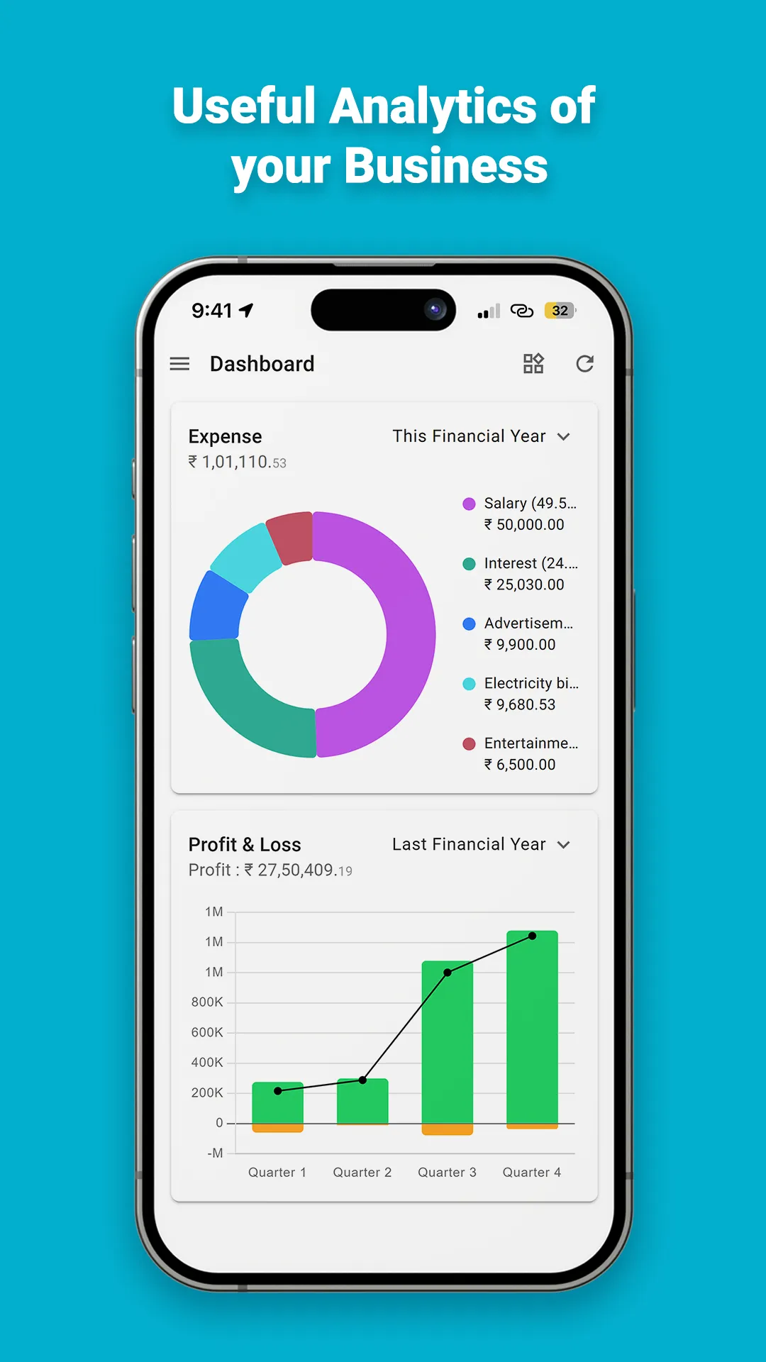 Hisab:Invoicing, Inventory | Indus Appstore | Screenshot