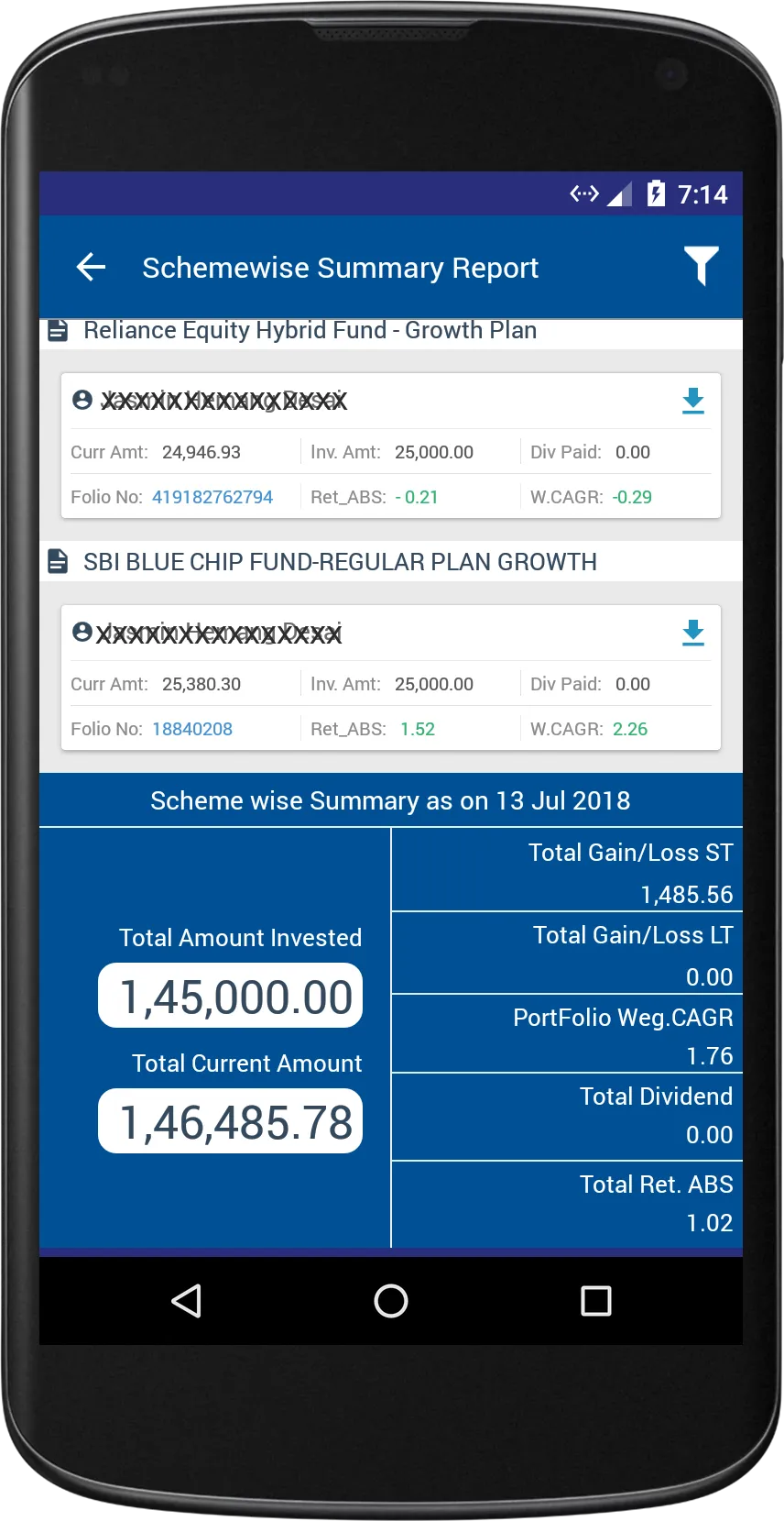 Kapadia Investment | Indus Appstore | Screenshot