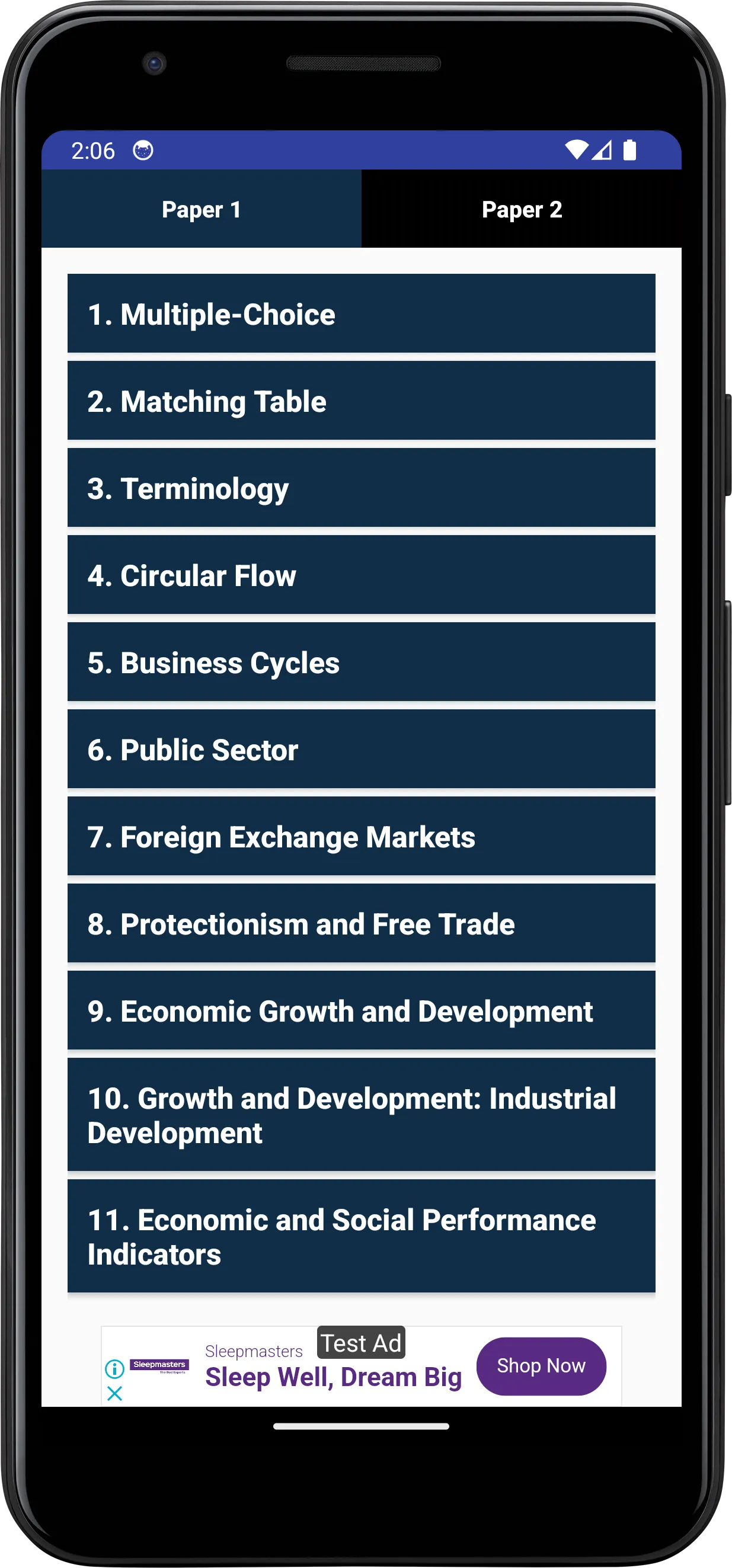 Grade 12 Economics | Indus Appstore | Screenshot