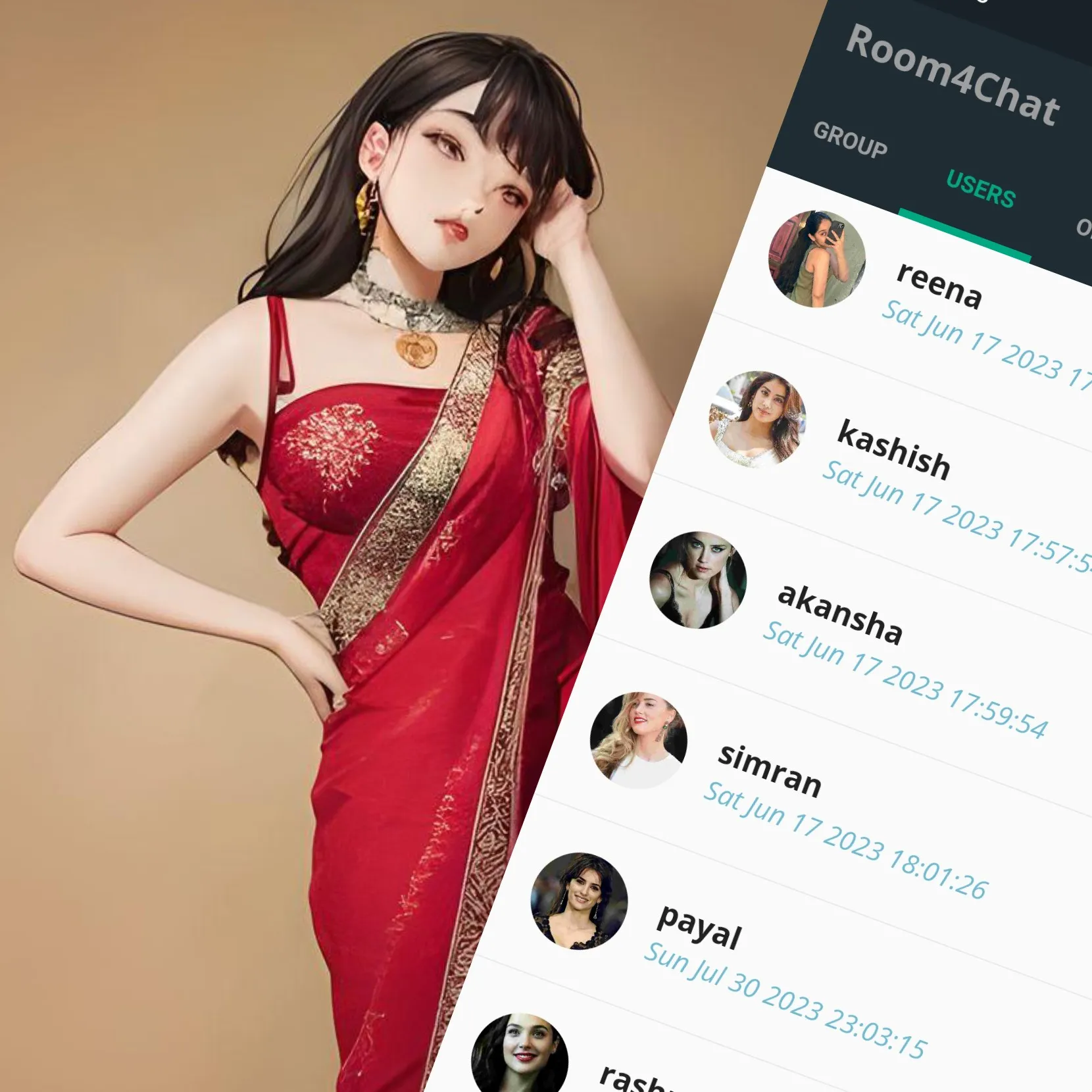 Room4chat -Chat with Girls & B | Indus Appstore | Screenshot