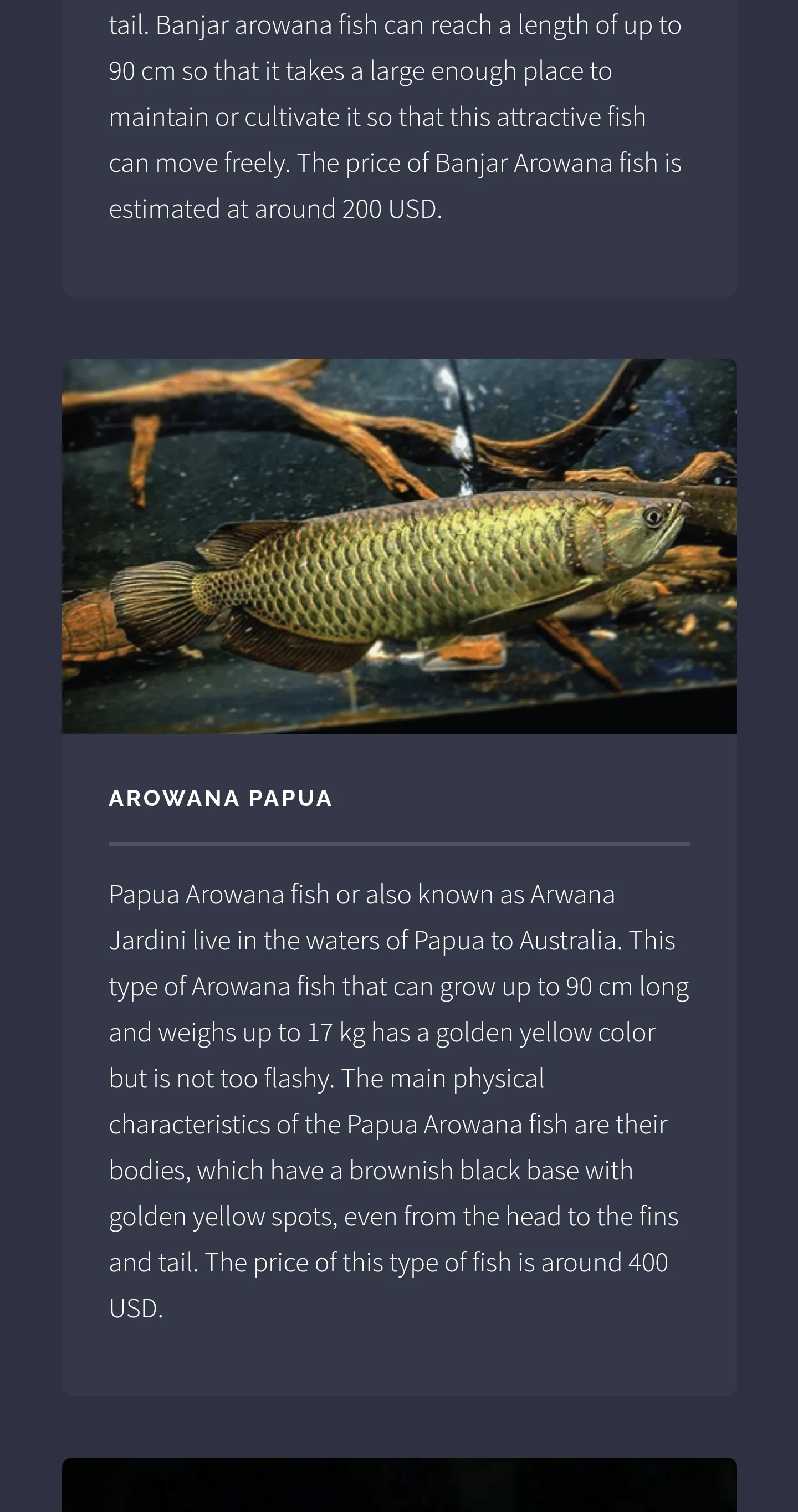 Arowana Fish - Care, Guide | Indus Appstore | Screenshot