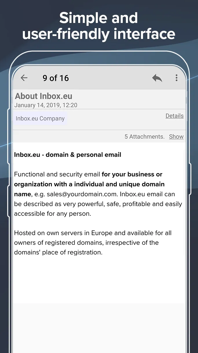 Inbox.eu - business email | Indus Appstore | Screenshot