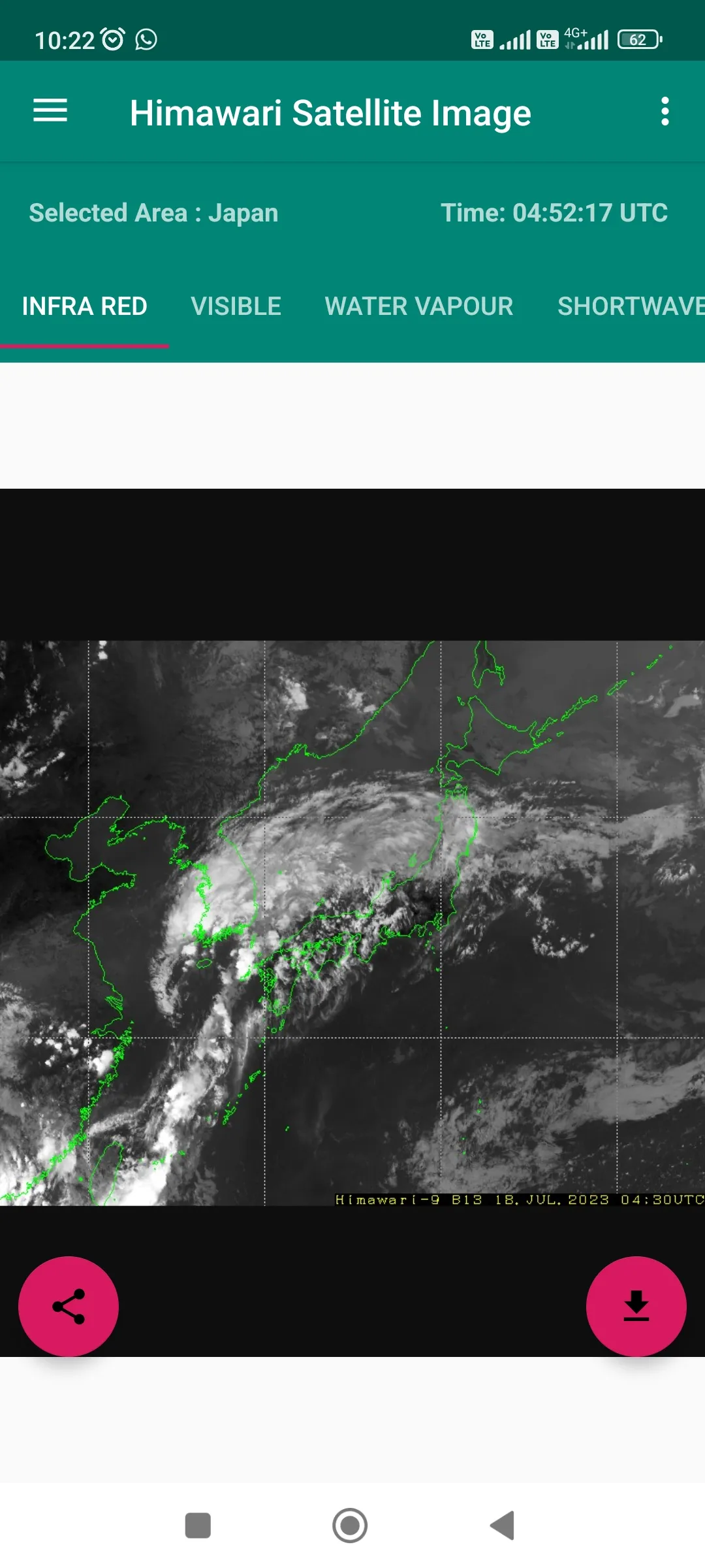 Live Himawari Satellite Image | Indus Appstore | Screenshot