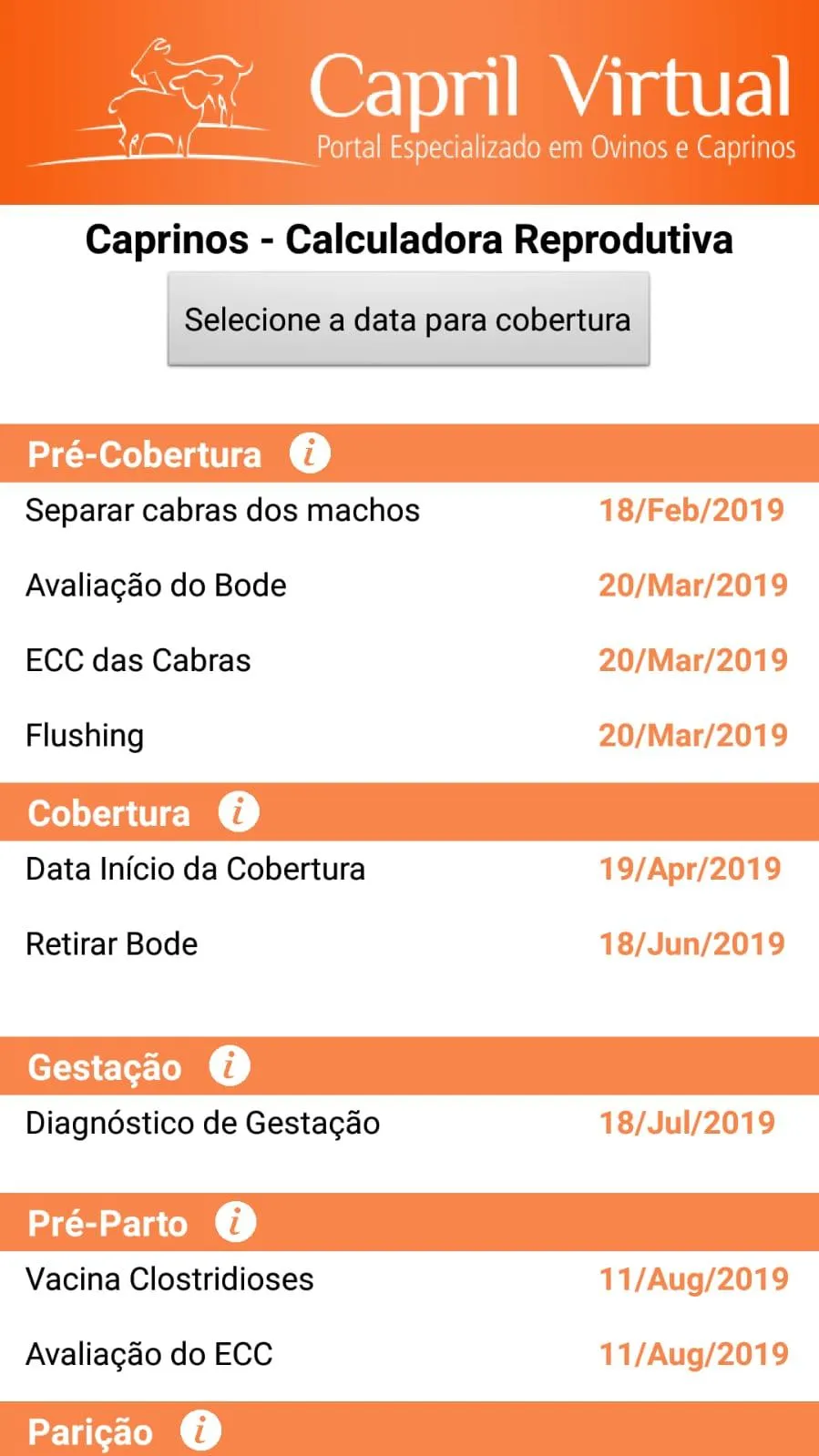 Calculadora Reprodutiva | Indus Appstore | Screenshot