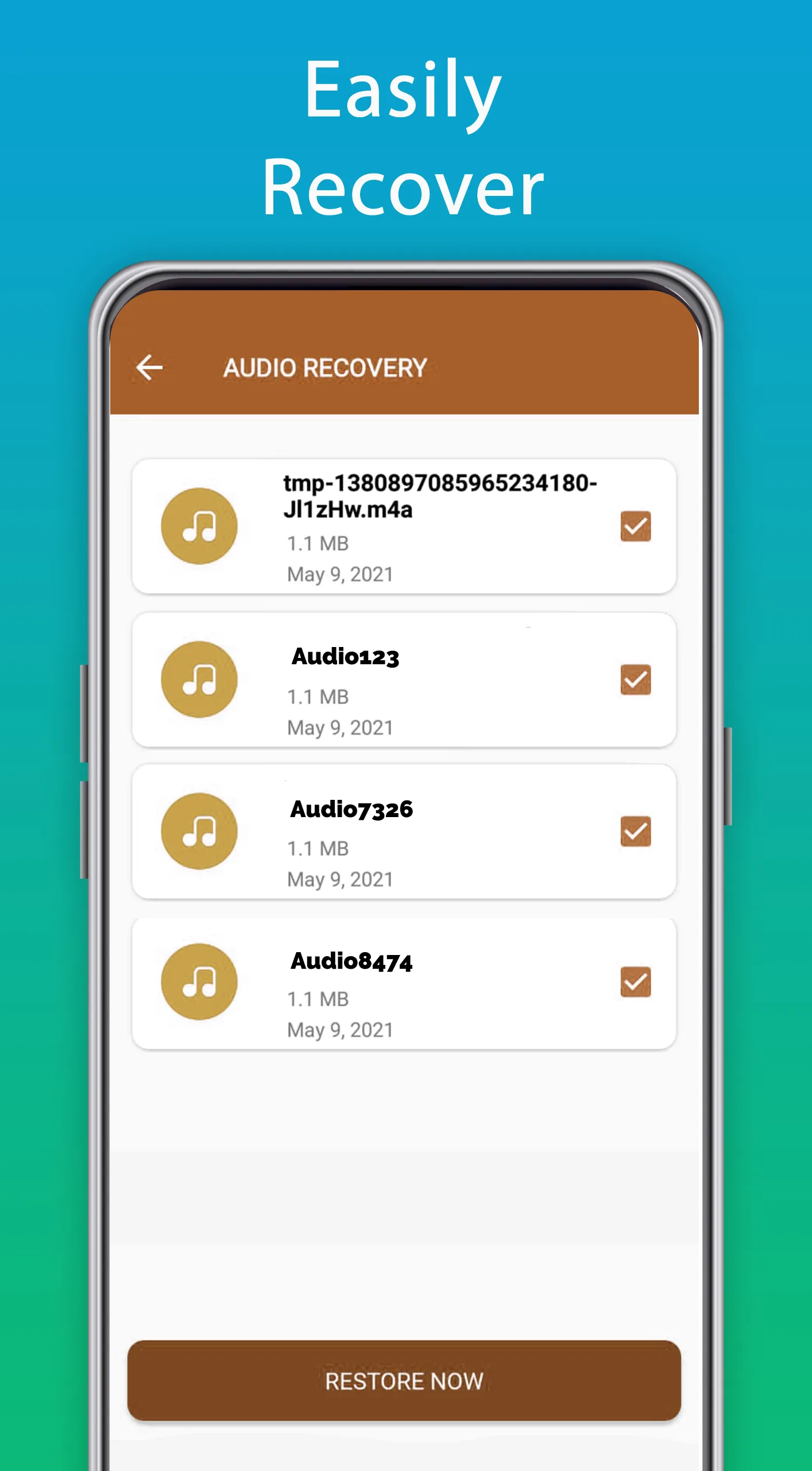 Deleted Audio Files Recovery | Indus Appstore | Screenshot