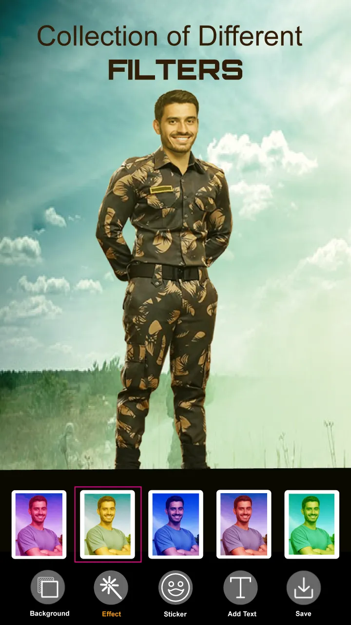 Army Photo Suit Editor ArmyMan | Indus Appstore | Screenshot