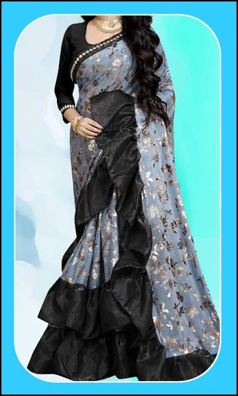 Women Fashion Ruffle Sarees | Indus Appstore | Screenshot