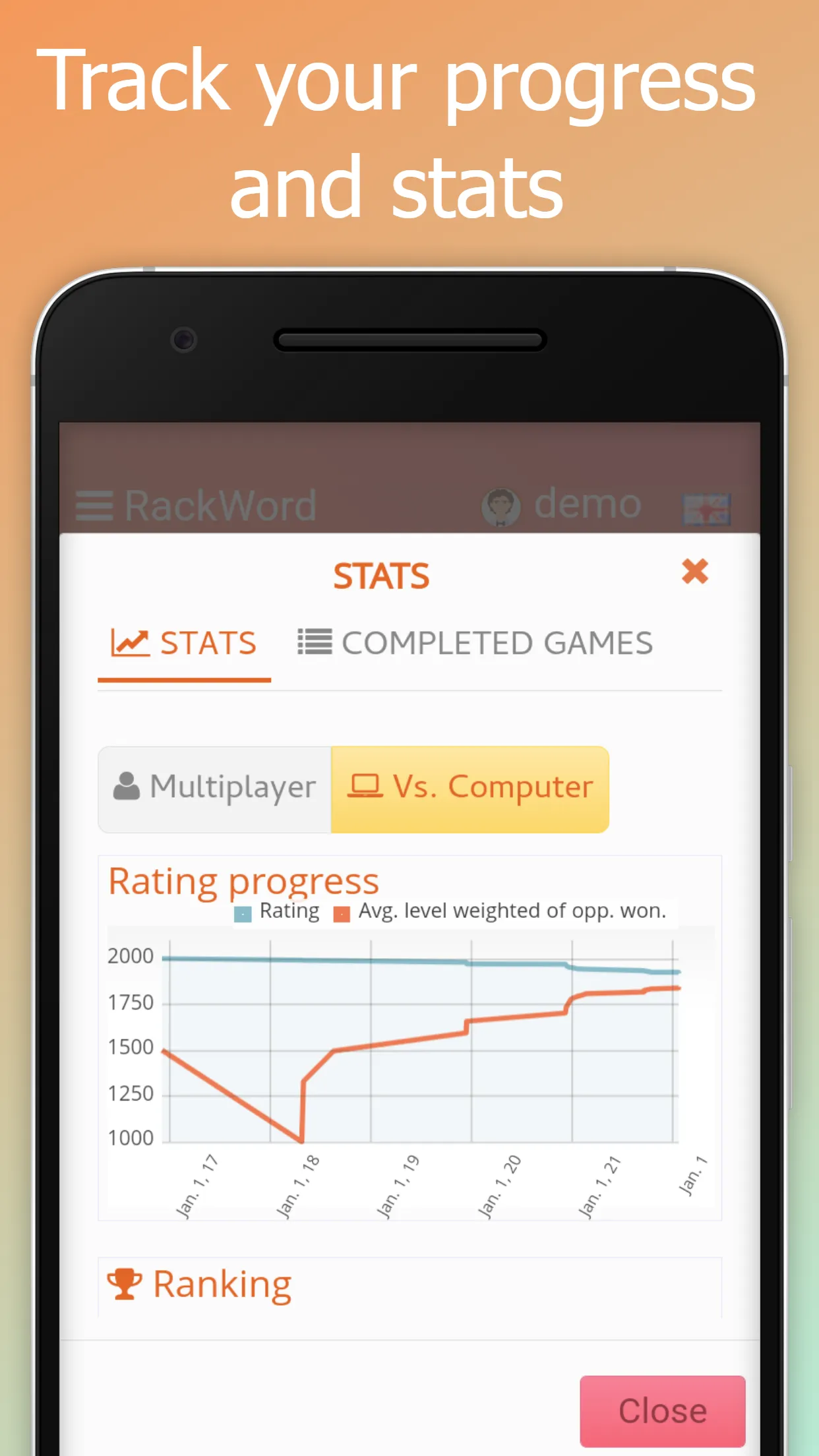 Rackword - Online word game | Indus Appstore | Screenshot