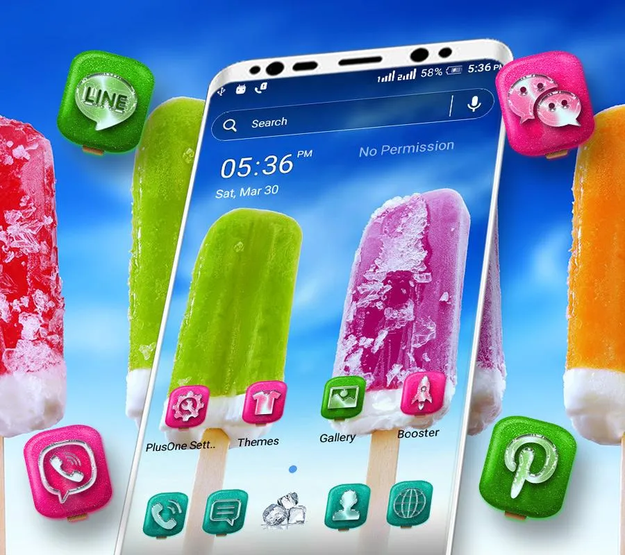 Ice Cream Launcher Theme | Indus Appstore | Screenshot