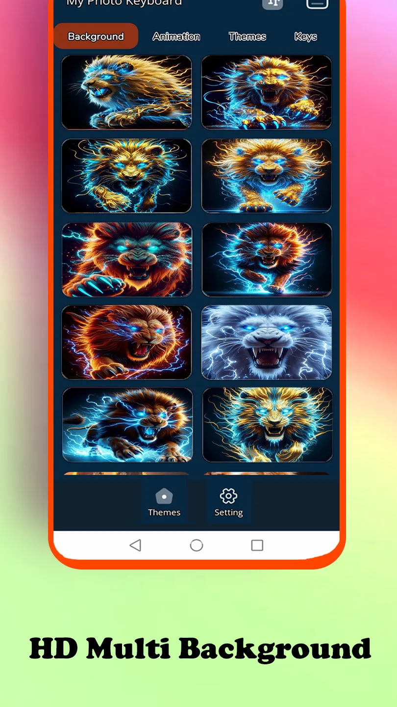 Lightning lion king Keyboard | Indus Appstore | Screenshot