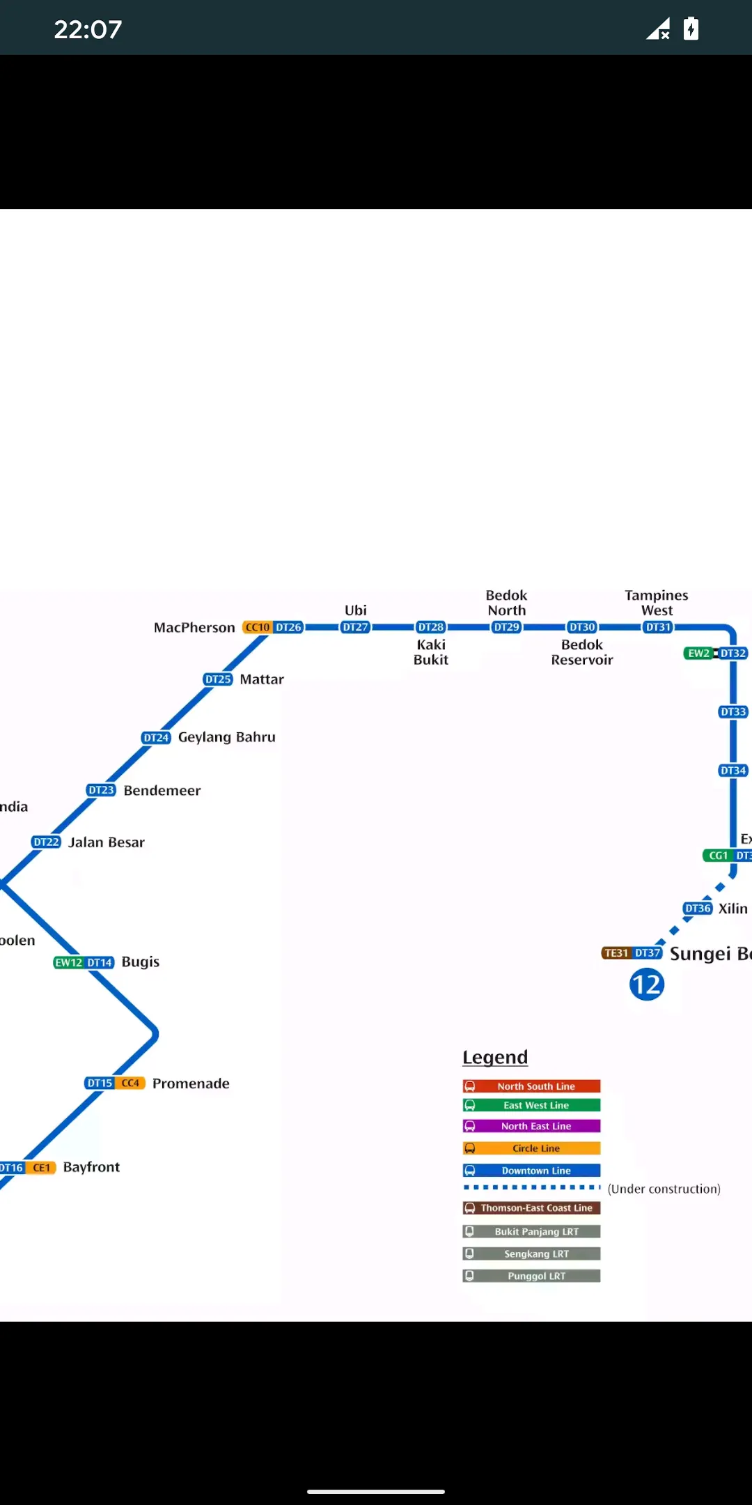 Singapore Metro Map MRT & LRT | Indus Appstore | Screenshot